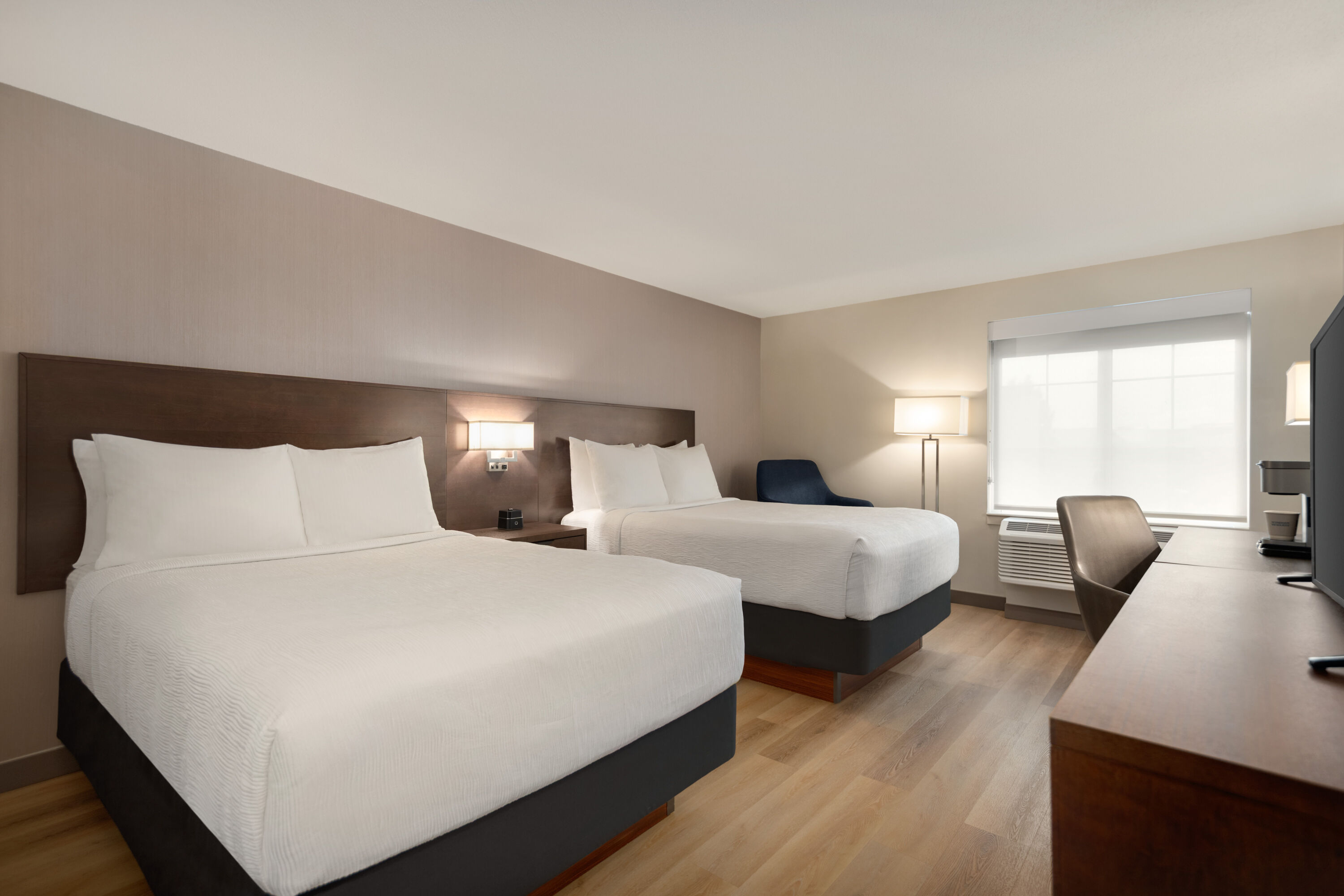 Guest room at the La Quinta Inn by Wyndham Vancouver Airport in Richmond, British Columbia