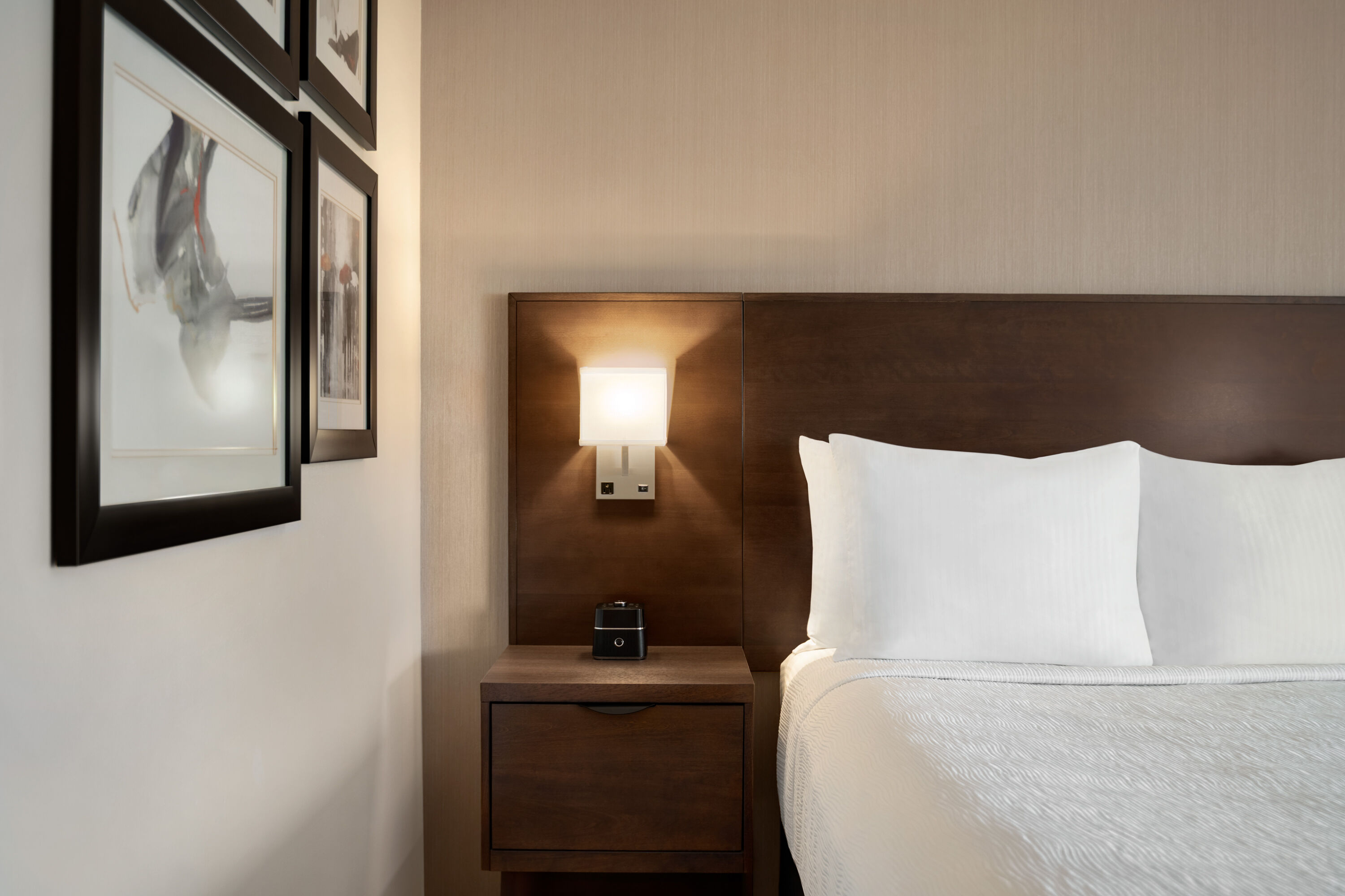 Guest room at the La Quinta Inn by Wyndham Vancouver Airport in Richmond, British Columbia