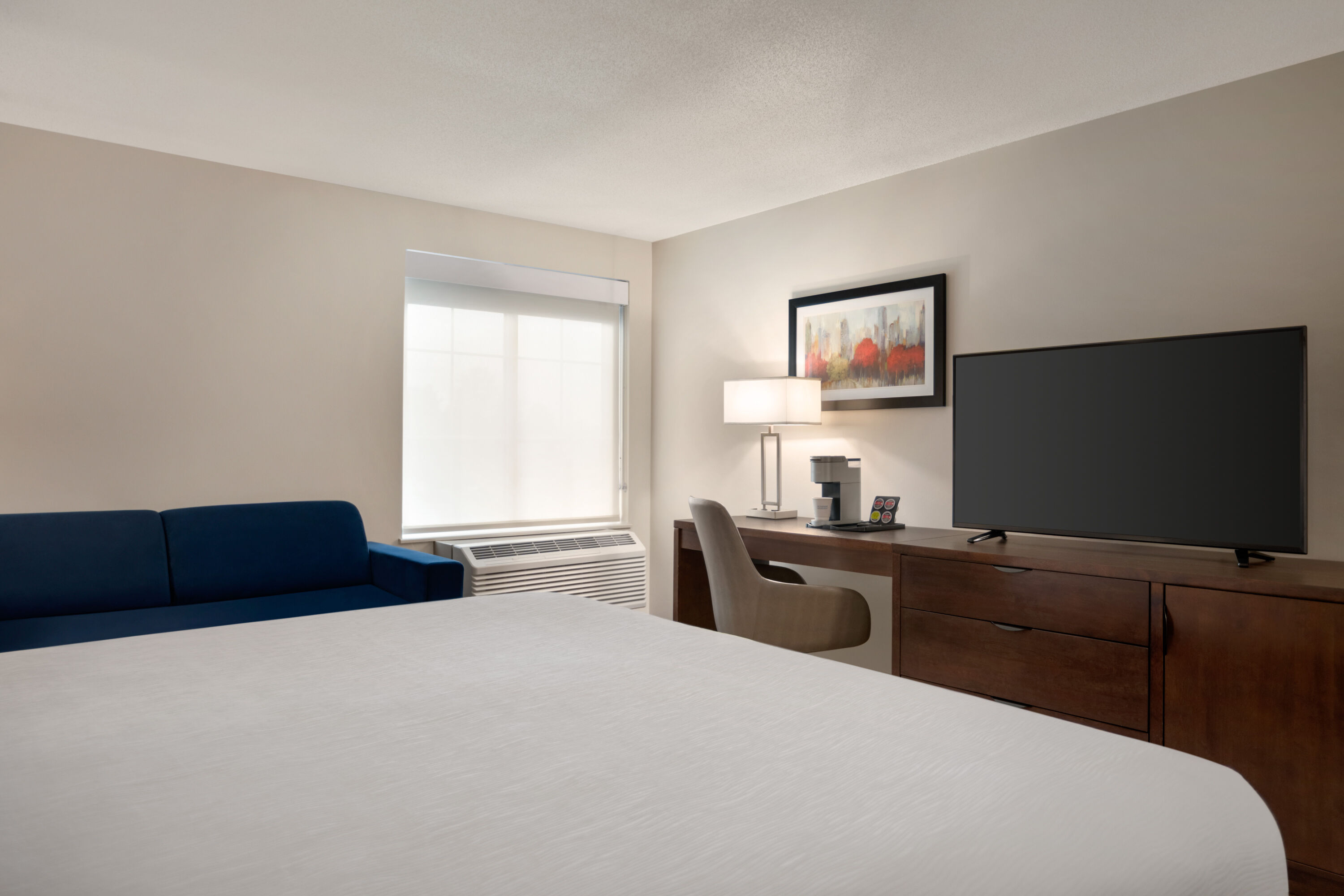 Guest room at the La Quinta Inn by Wyndham Vancouver Airport in Richmond, British Columbia
