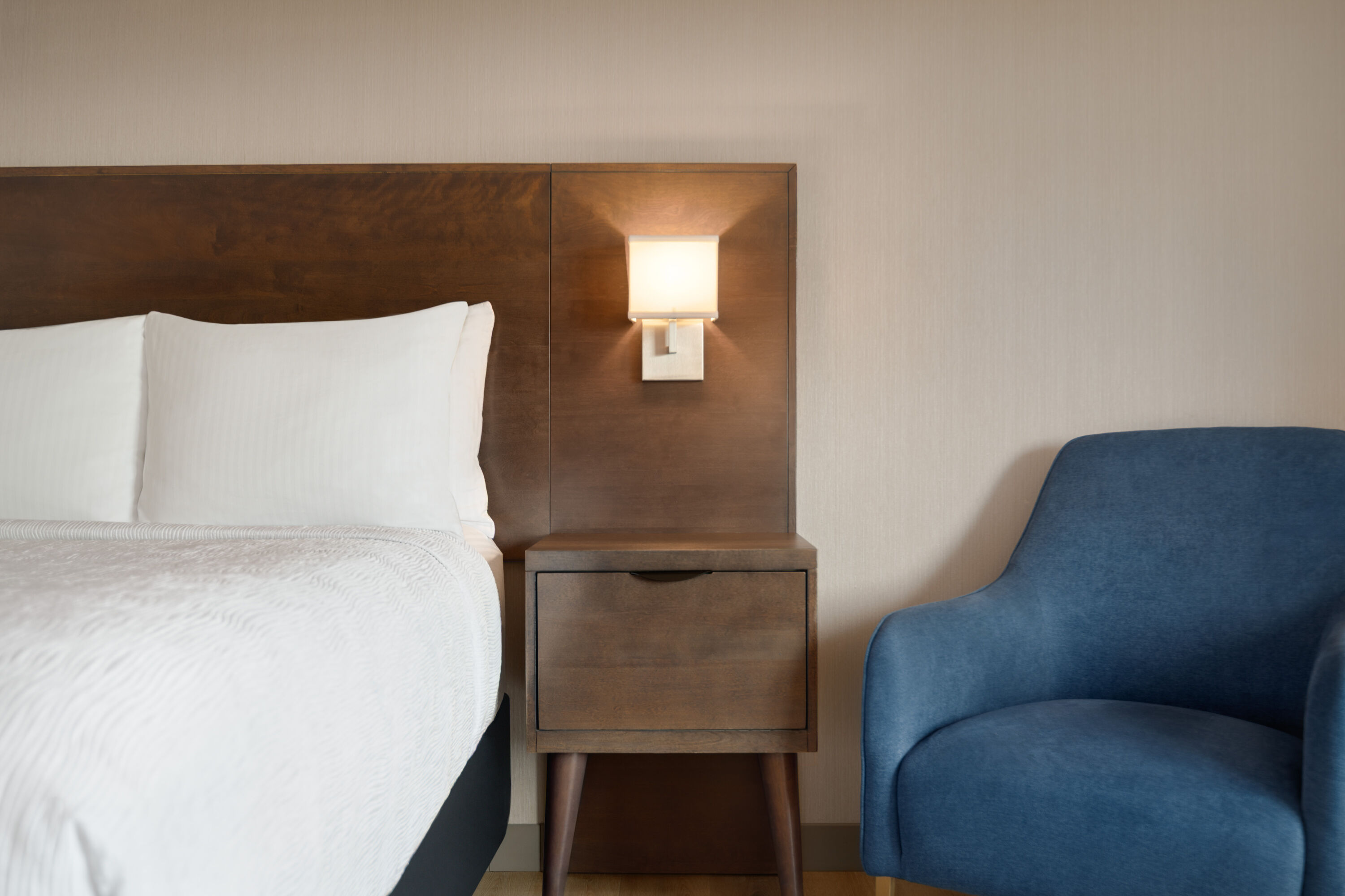 Guest room at the La Quinta Inn by Wyndham Vancouver Airport in Richmond, British Columbia