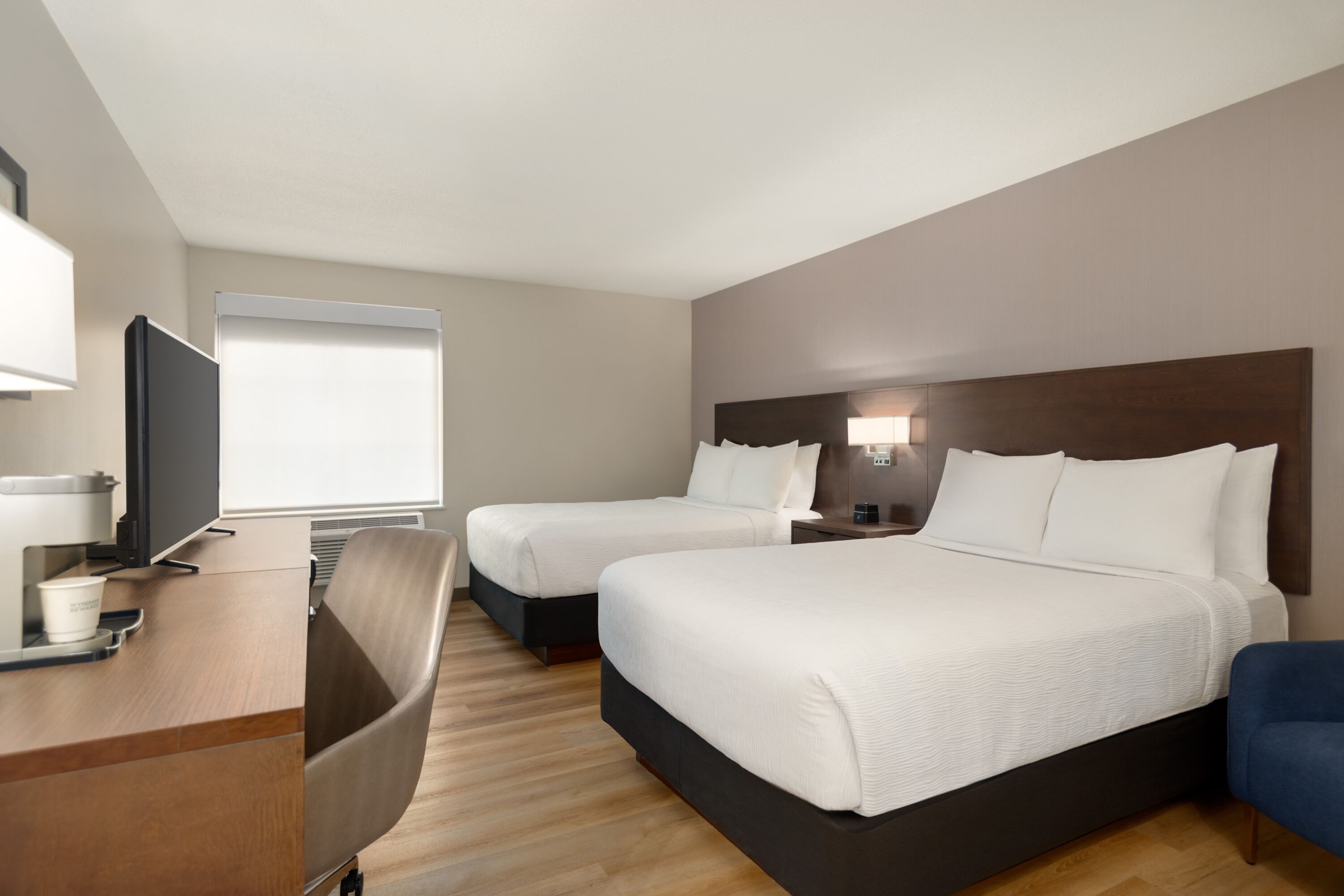 Guest room at the La Quinta Inn by Wyndham Vancouver Airport in Richmond, British Columbia