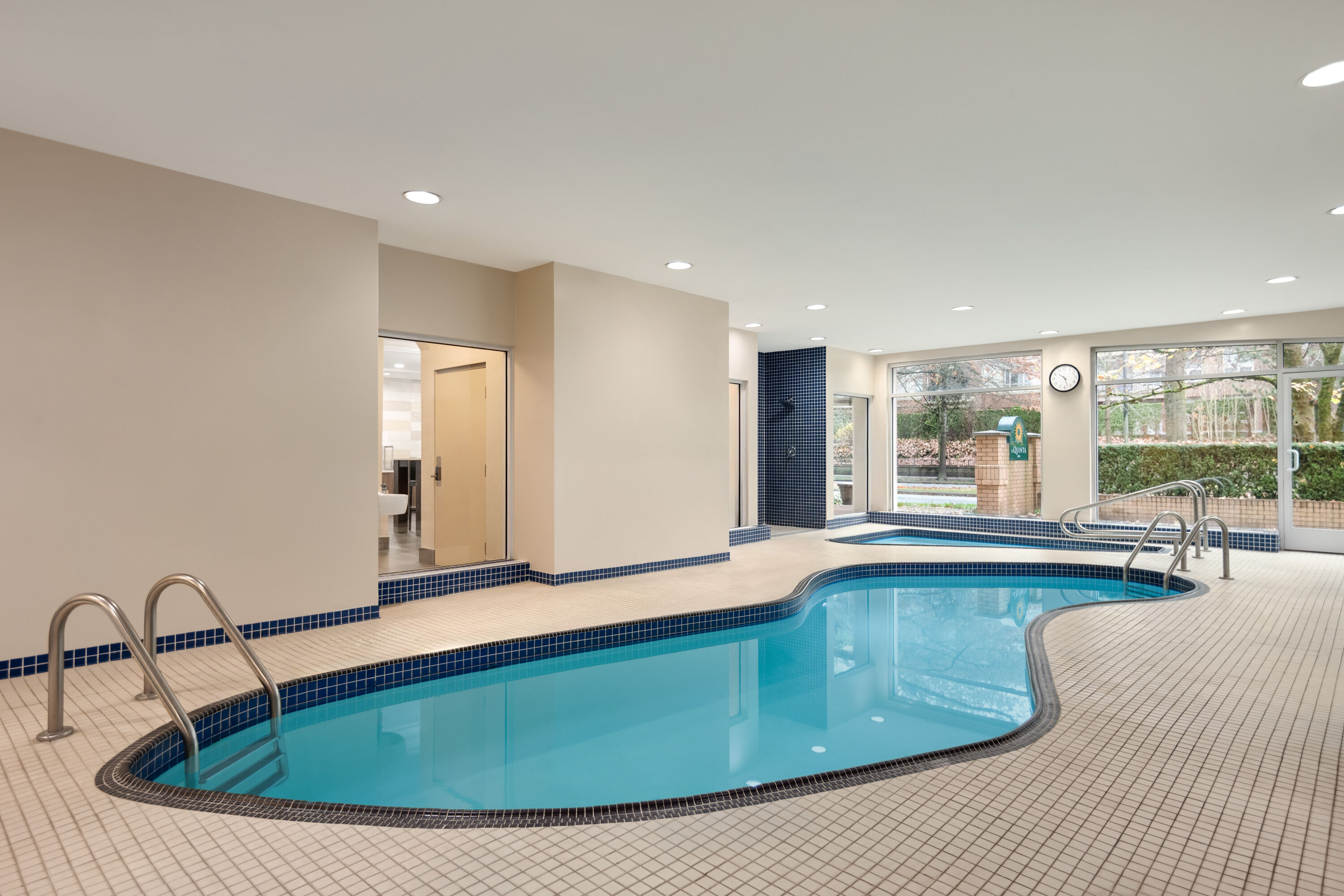 Pool at the La Quinta Inn by Wyndham Vancouver Airport in Richmond, British Columbia