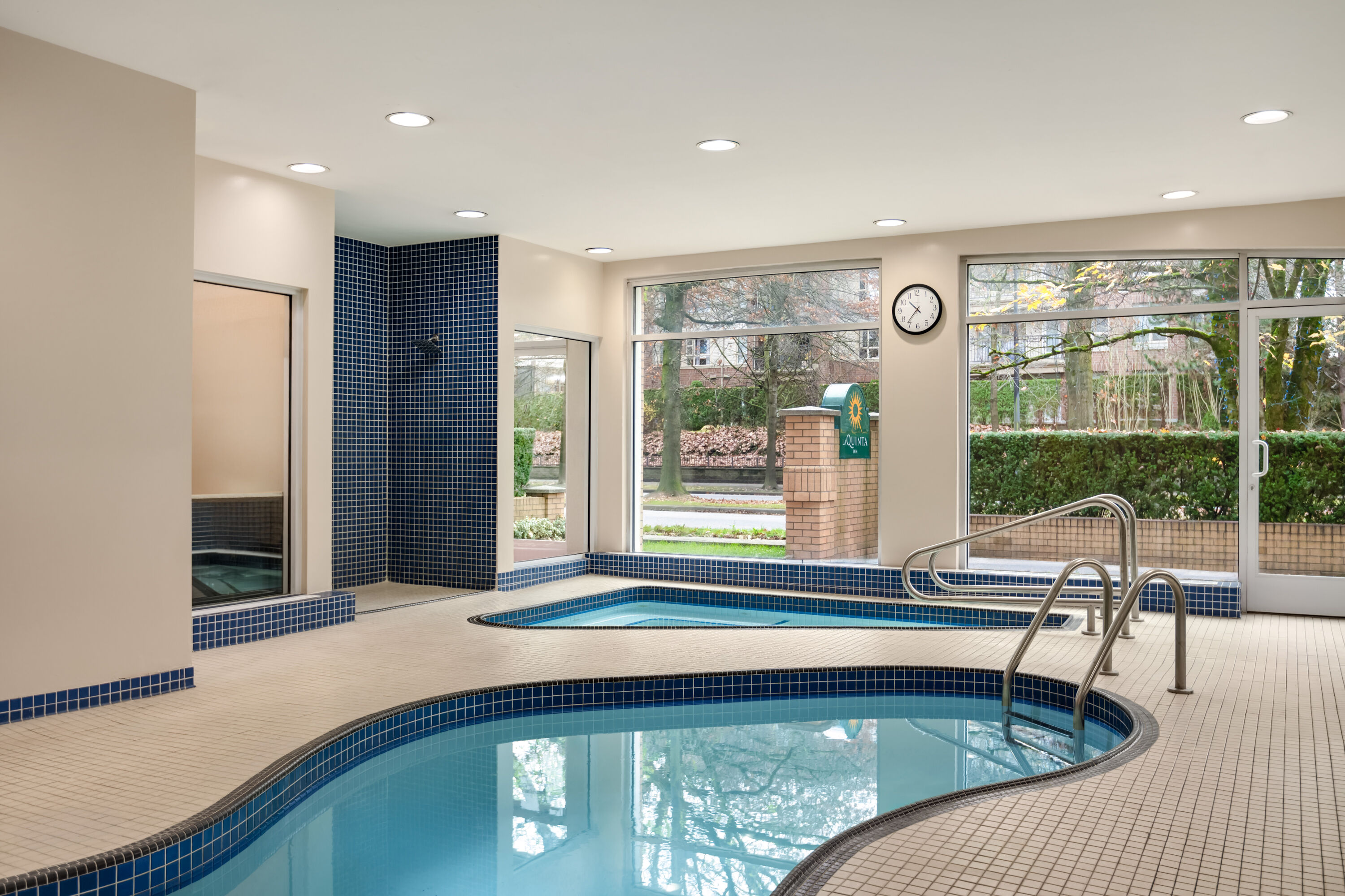 Pool at the La Quinta Inn by Wyndham Vancouver Airport in Richmond, British Columbia