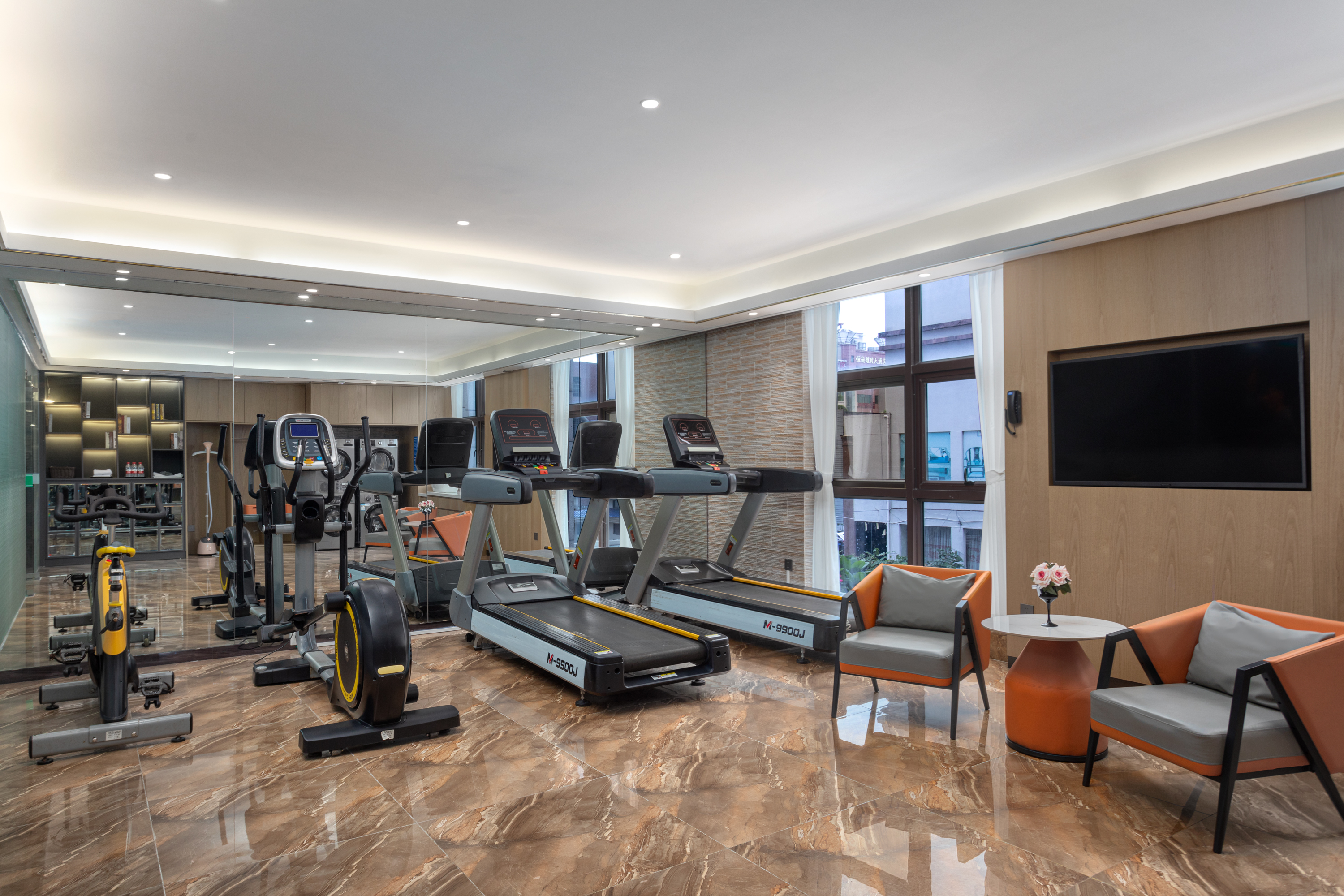 Fitness room at La Quinta by Wyndham Qionghai Yinhai in Qionghai, Other than US/Canada
