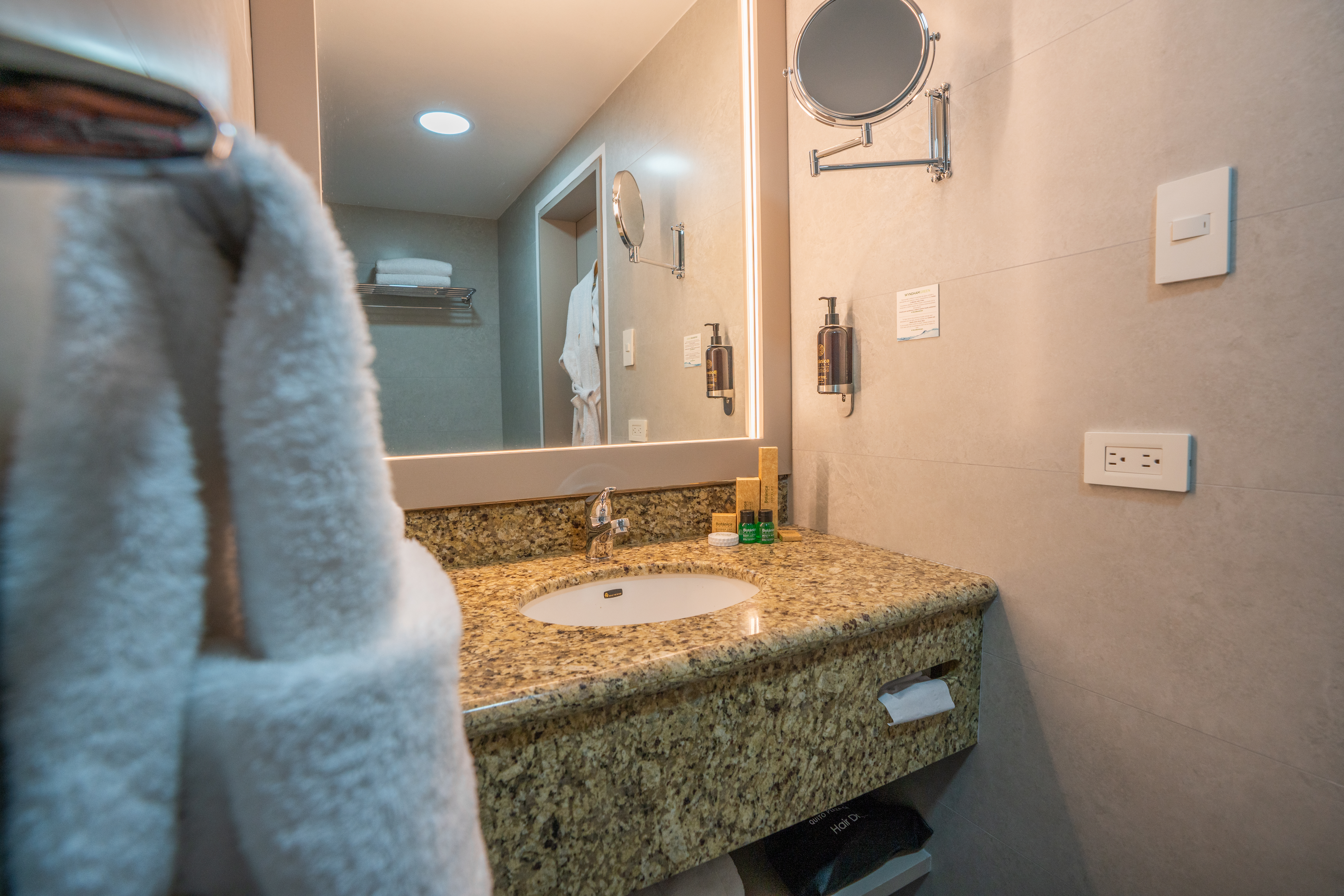 Guest room bath at the La Quinta by Wyndham Quito in Quito, Other than US/Canada