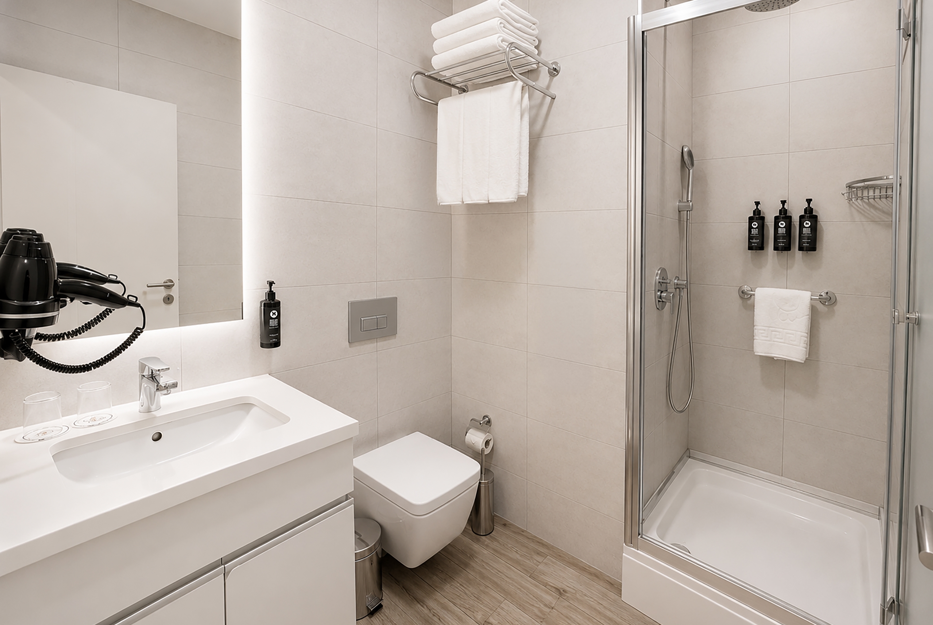 Guest room bath at the La Quinta by Wyndham Istanbul Gunesli in Istanbul, Other than US/Canada