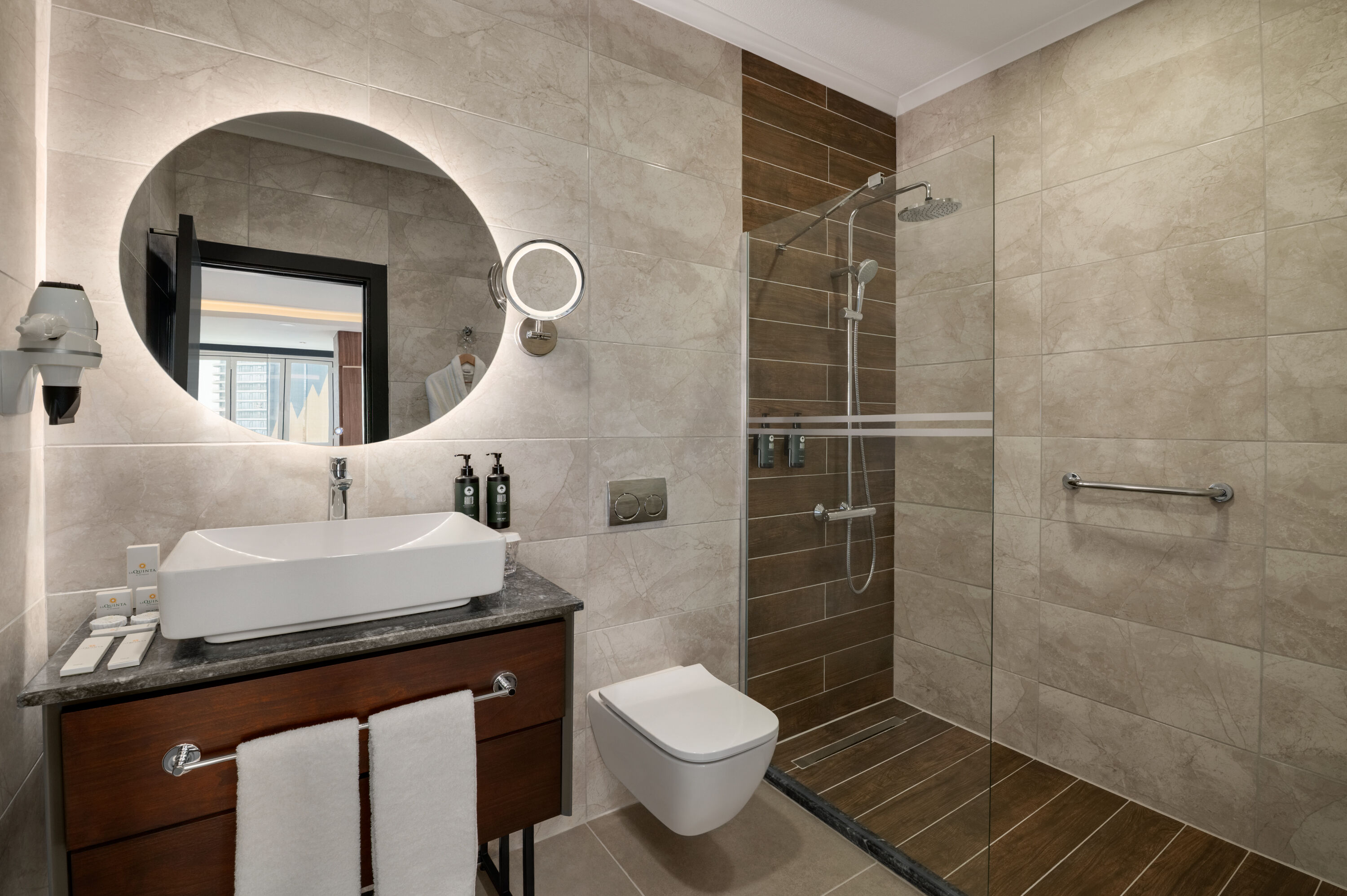 Guest room bath at the La Quinta By Wyndham Istanbul Kartal in Istanbul, Other than US/Canada