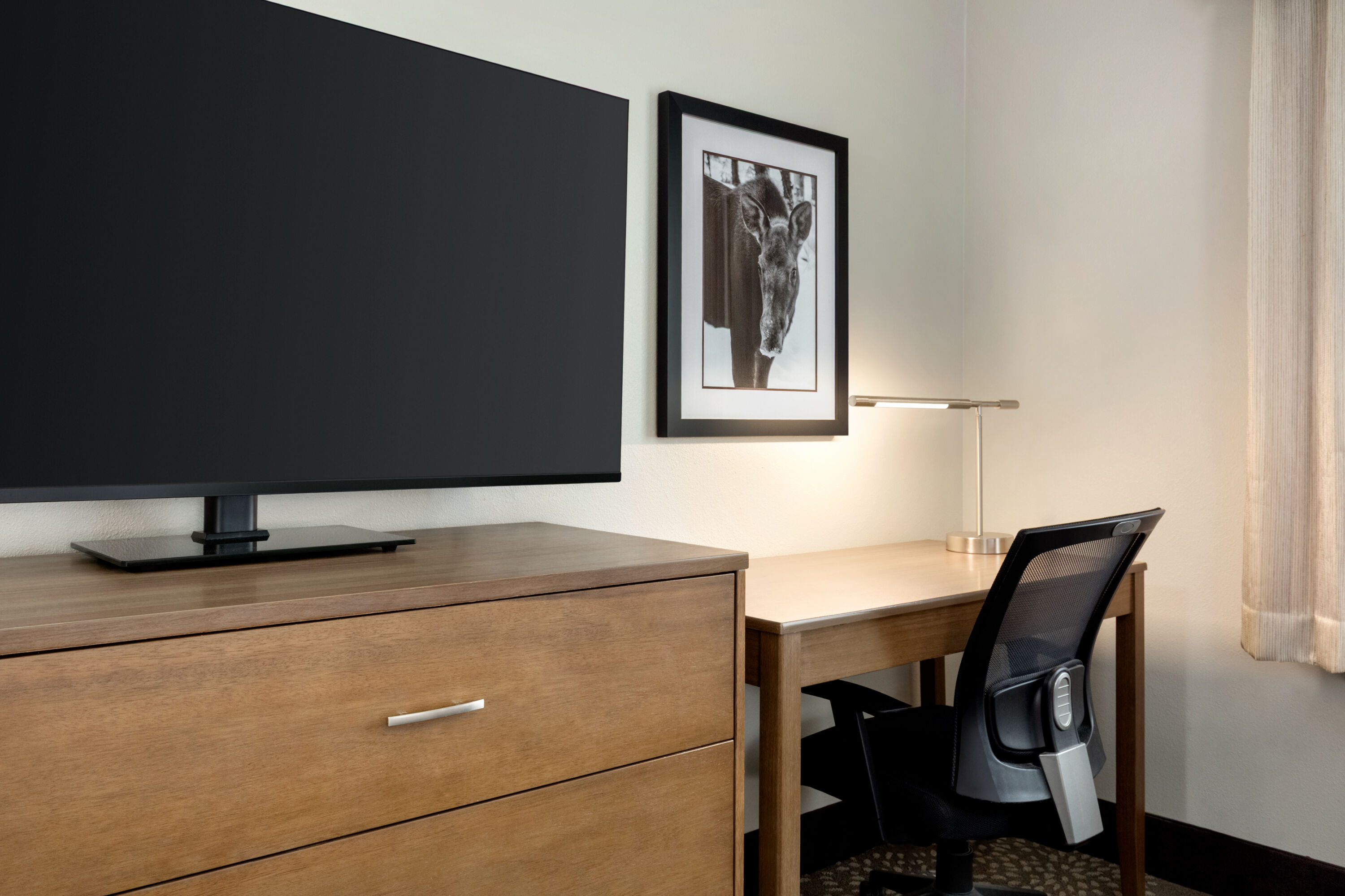 Guest room at the La Quinta Inn & Suites by Wyndham Fairbanks Airport in Fairbanks, Alaska