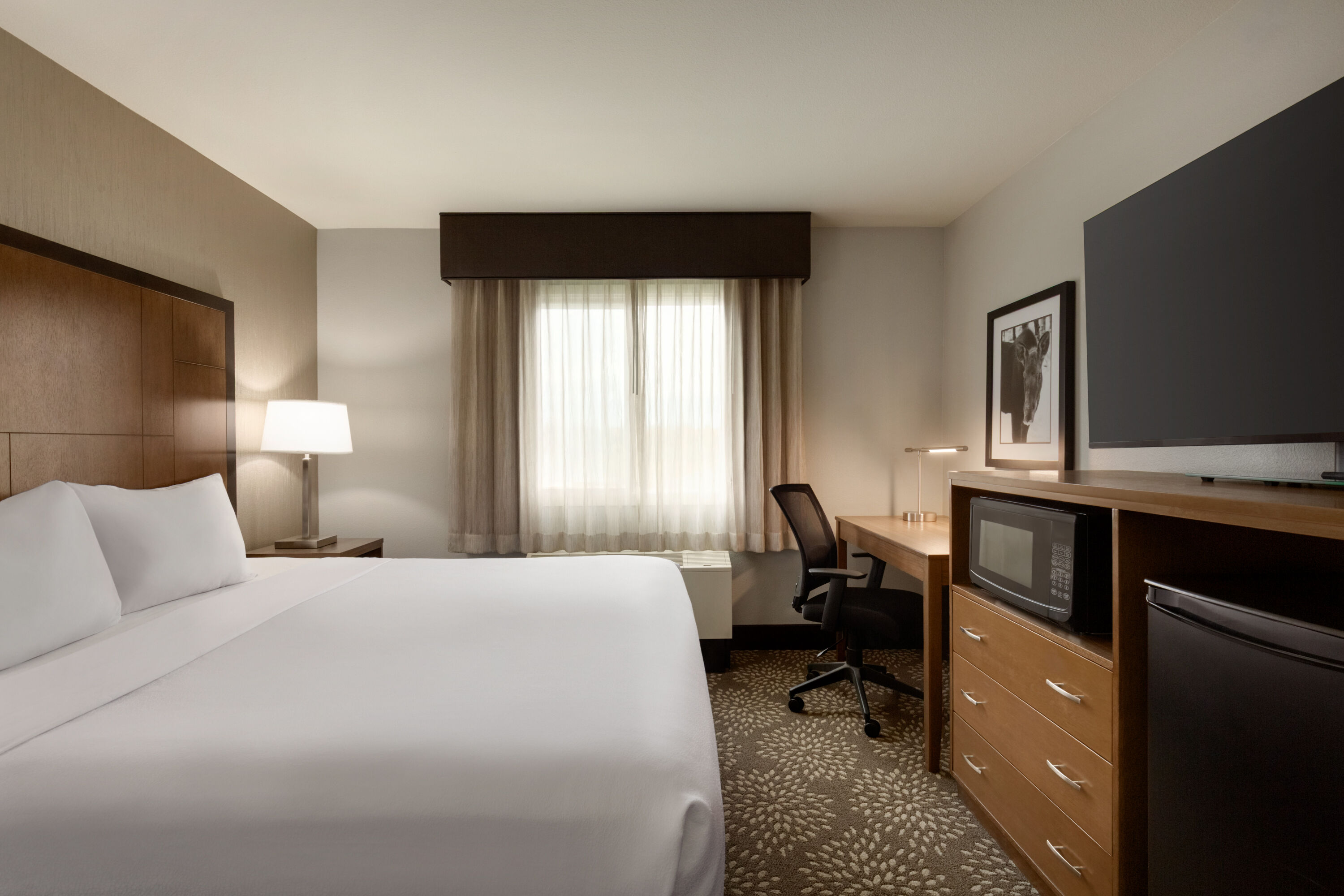 Guest room at the La Quinta Inn & Suites by Wyndham Fairbanks Airport in Fairbanks, Alaska