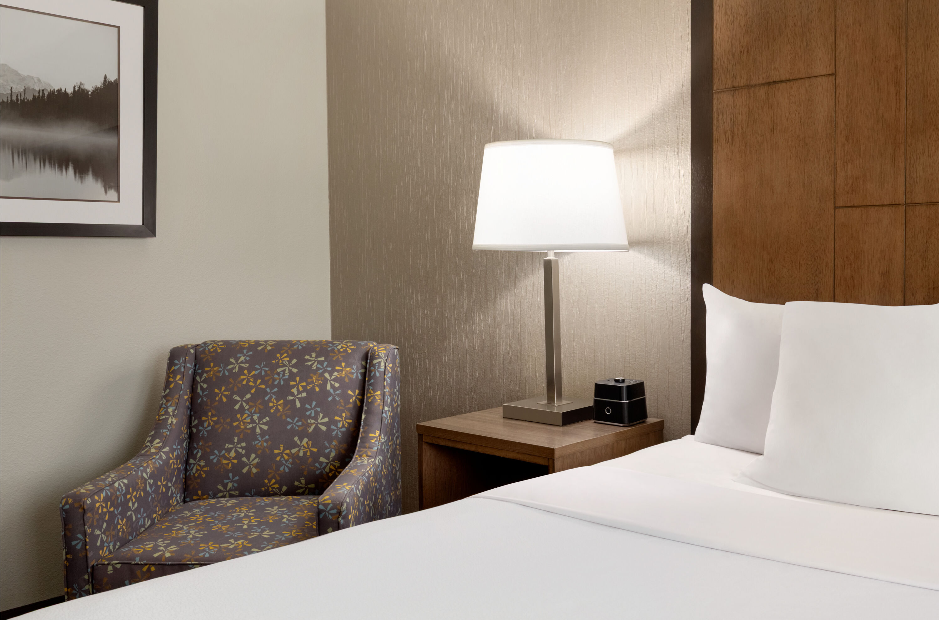 Guest room at the La Quinta Inn & Suites by Wyndham Fairbanks Airport in Fairbanks, Alaska