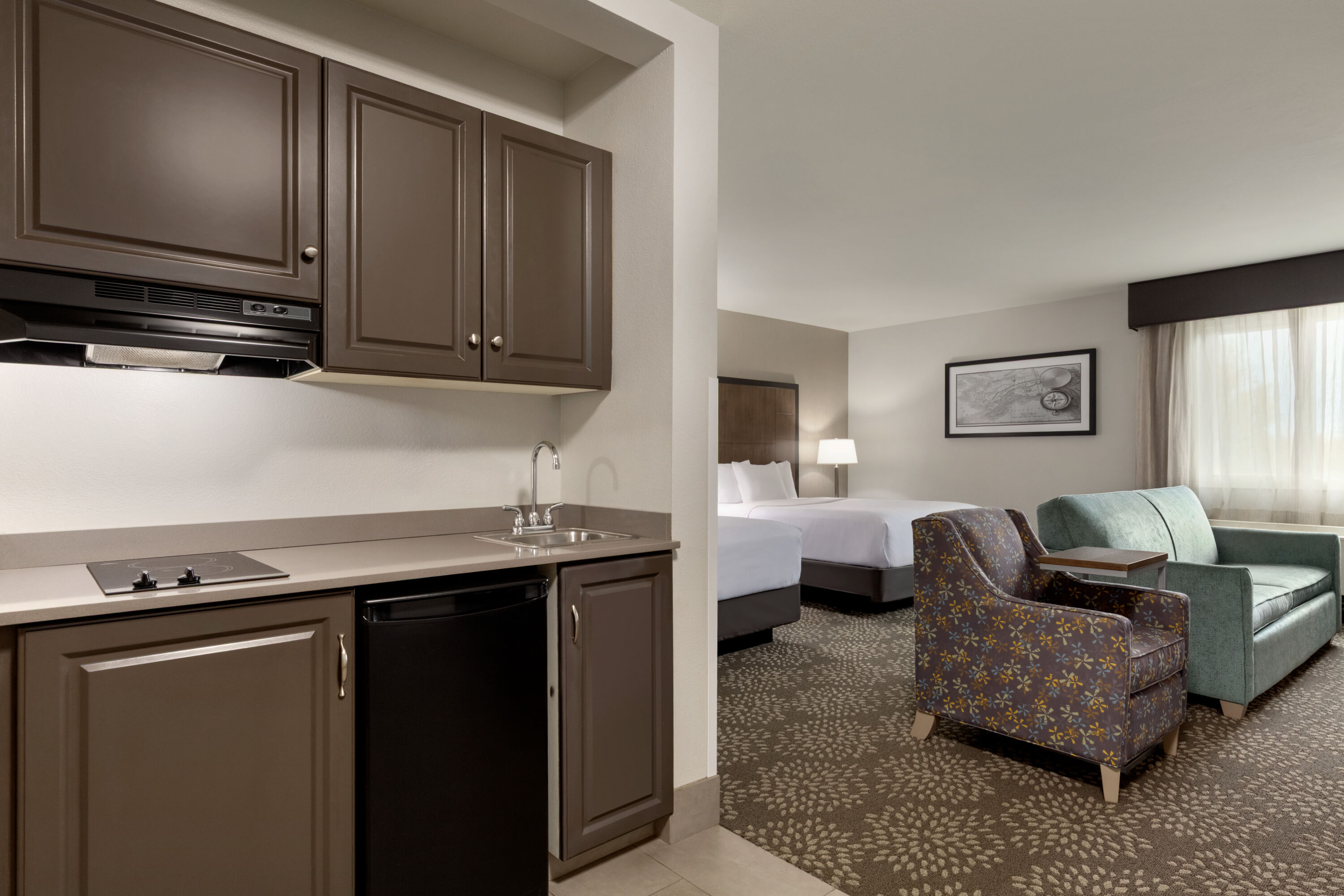 Guest room at the La Quinta Inn & Suites by Wyndham Fairbanks Airport in Fairbanks, Alaska
