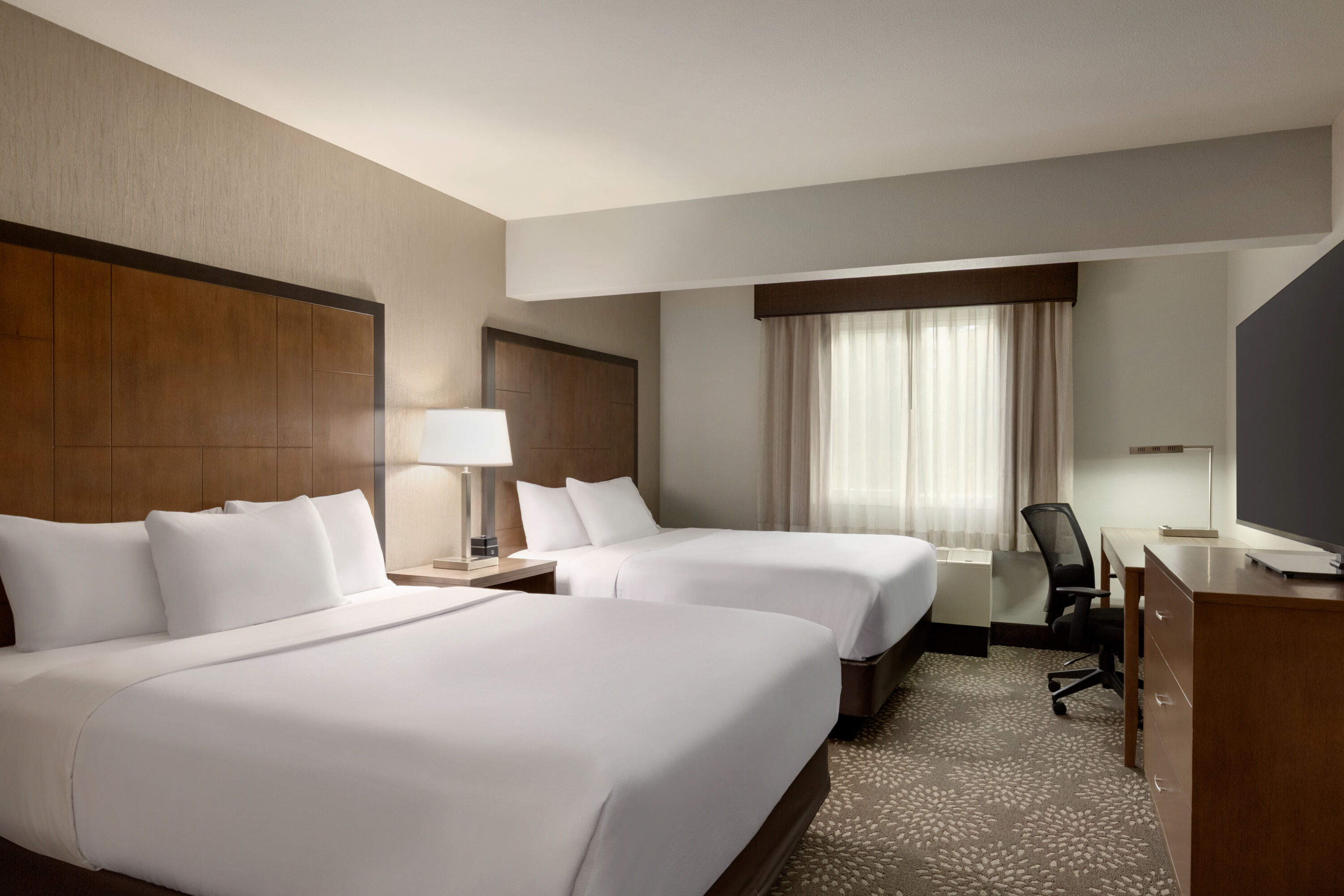 Guest room at the La Quinta Inn & Suites by Wyndham Fairbanks Airport in Fairbanks, Alaska