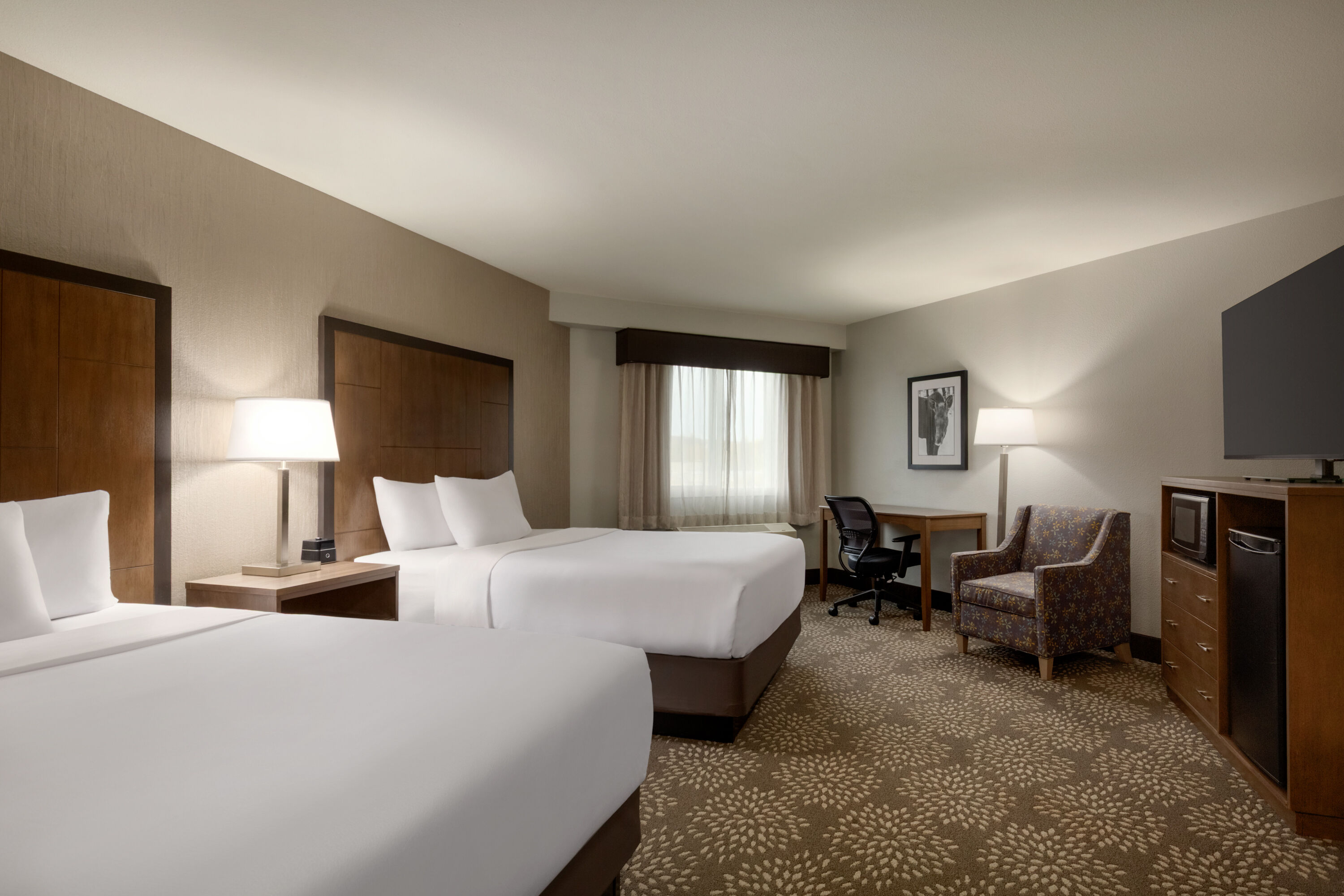 Guest room at the La Quinta Inn & Suites by Wyndham Fairbanks Airport in Fairbanks, Alaska