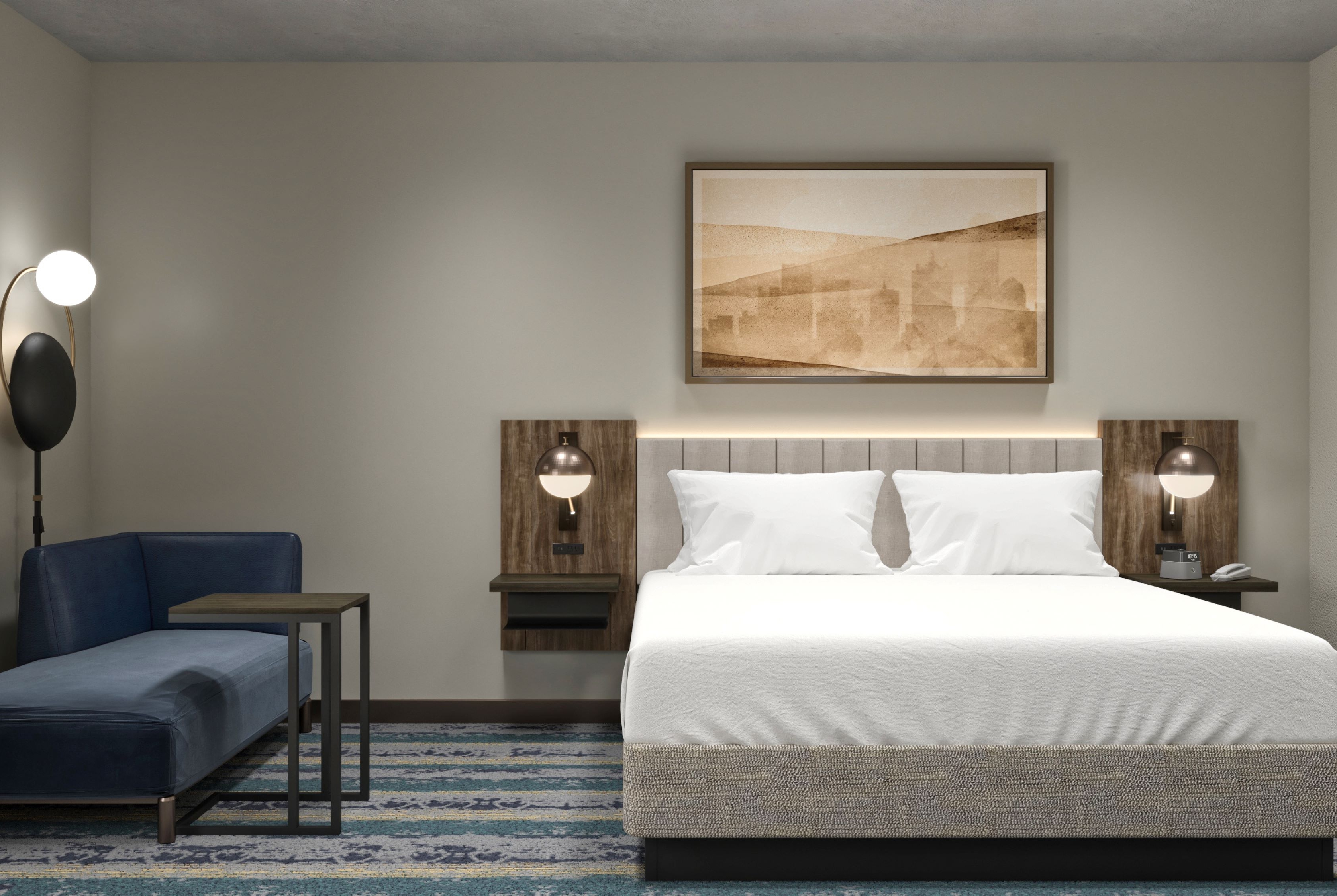 Guest room at the La Quinta Inn & Suites by Wyndham Athens in Athens, Alabama