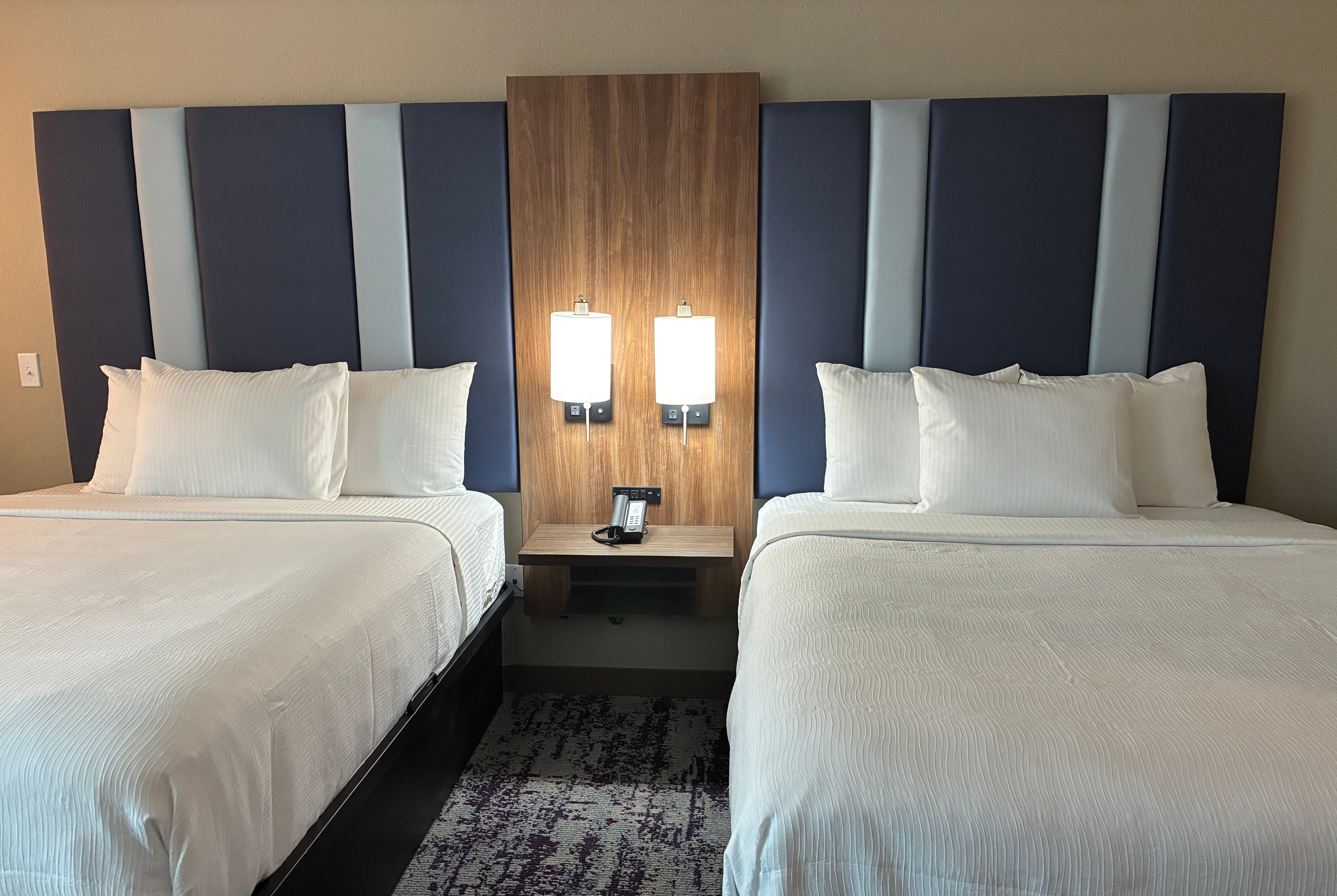 Guest room at the La Quinta Inn & Suites by Wyndham Athens in Athens, Alabama