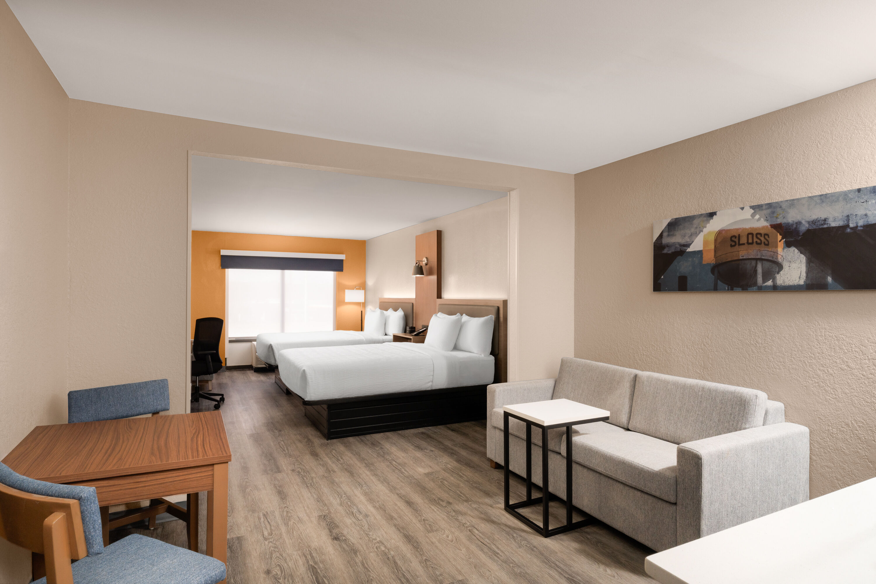 Guest room at the La Quinta Inn & Suites by Wyndham Bessemer in Bessemer, Alabama