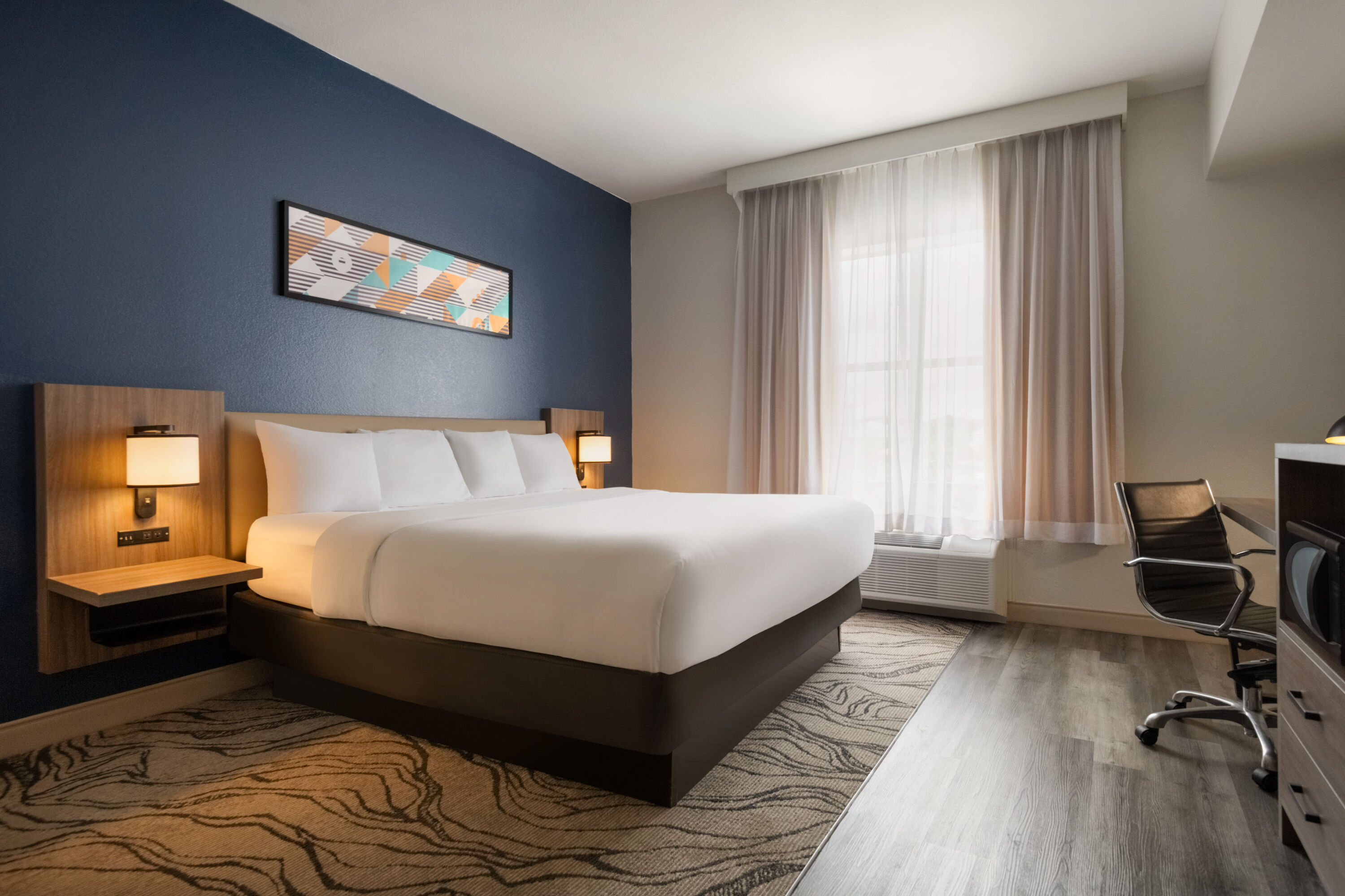 Guest room at the La Quinta Inn & Suites by Wyndham Montgomery in Montgomery, Alabama