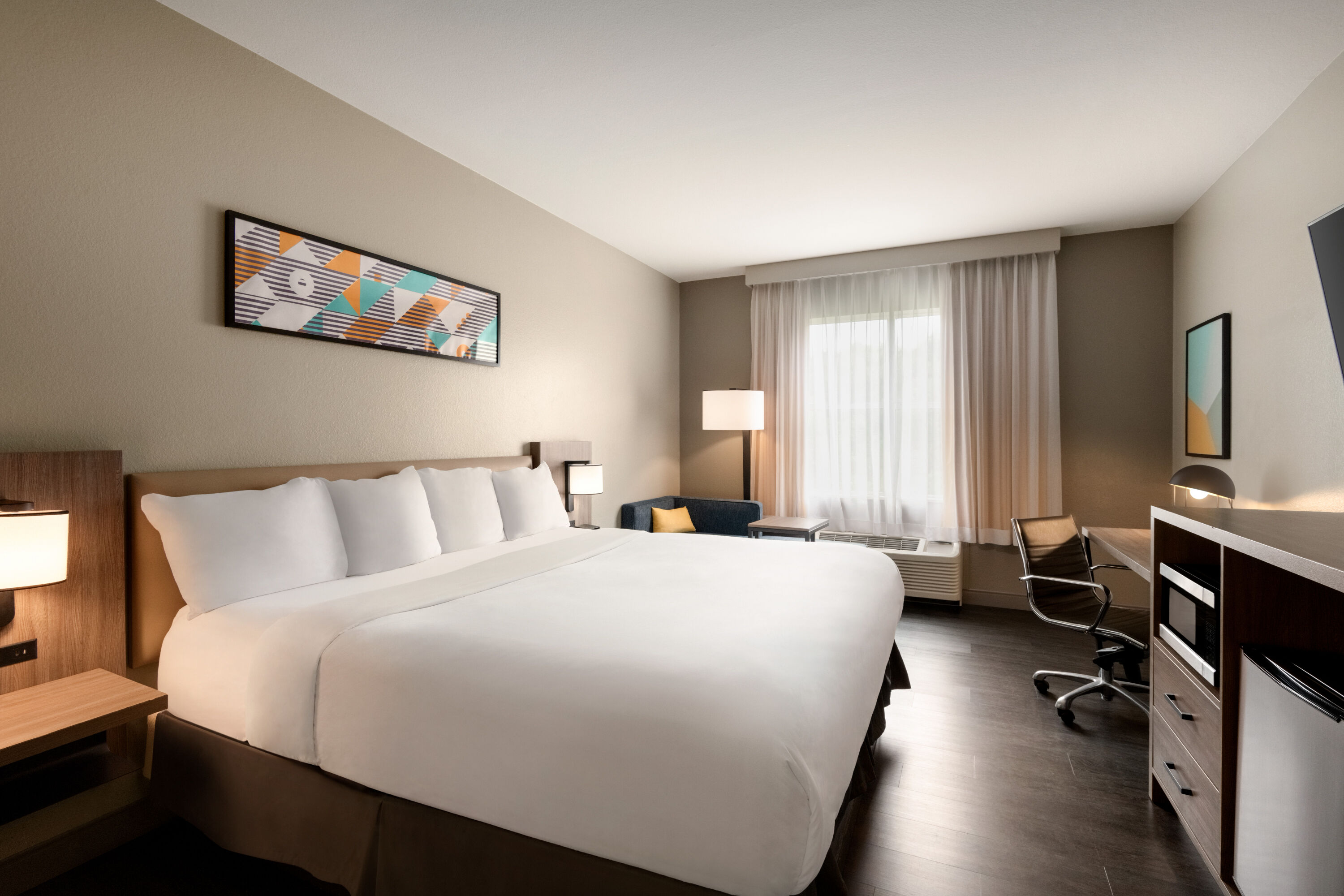 Guest room at the La Quinta Inn & Suites by Wyndham Montgomery in Montgomery, Alabama