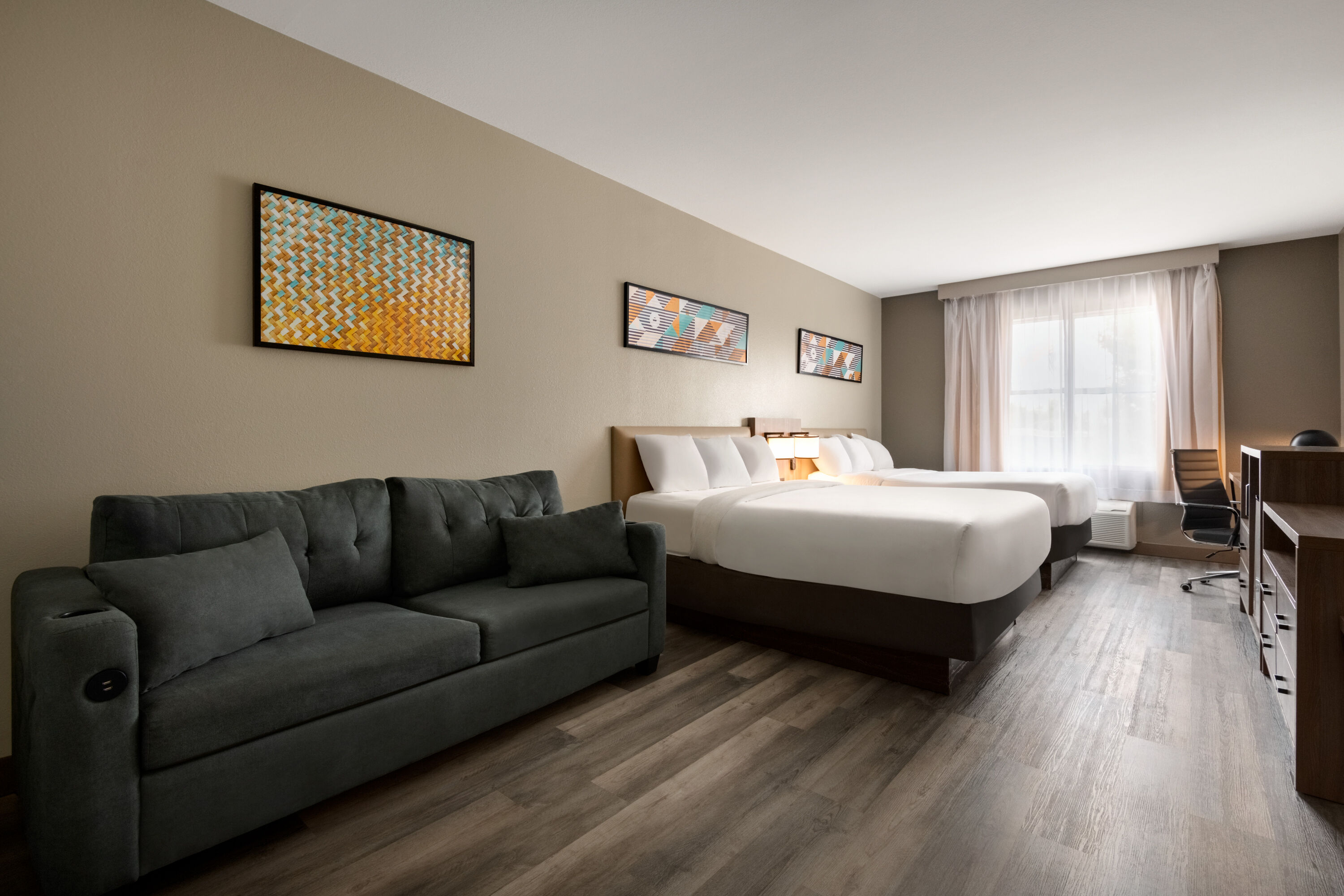 Guest room at the La Quinta Inn & Suites by Wyndham Montgomery in Montgomery, Alabama