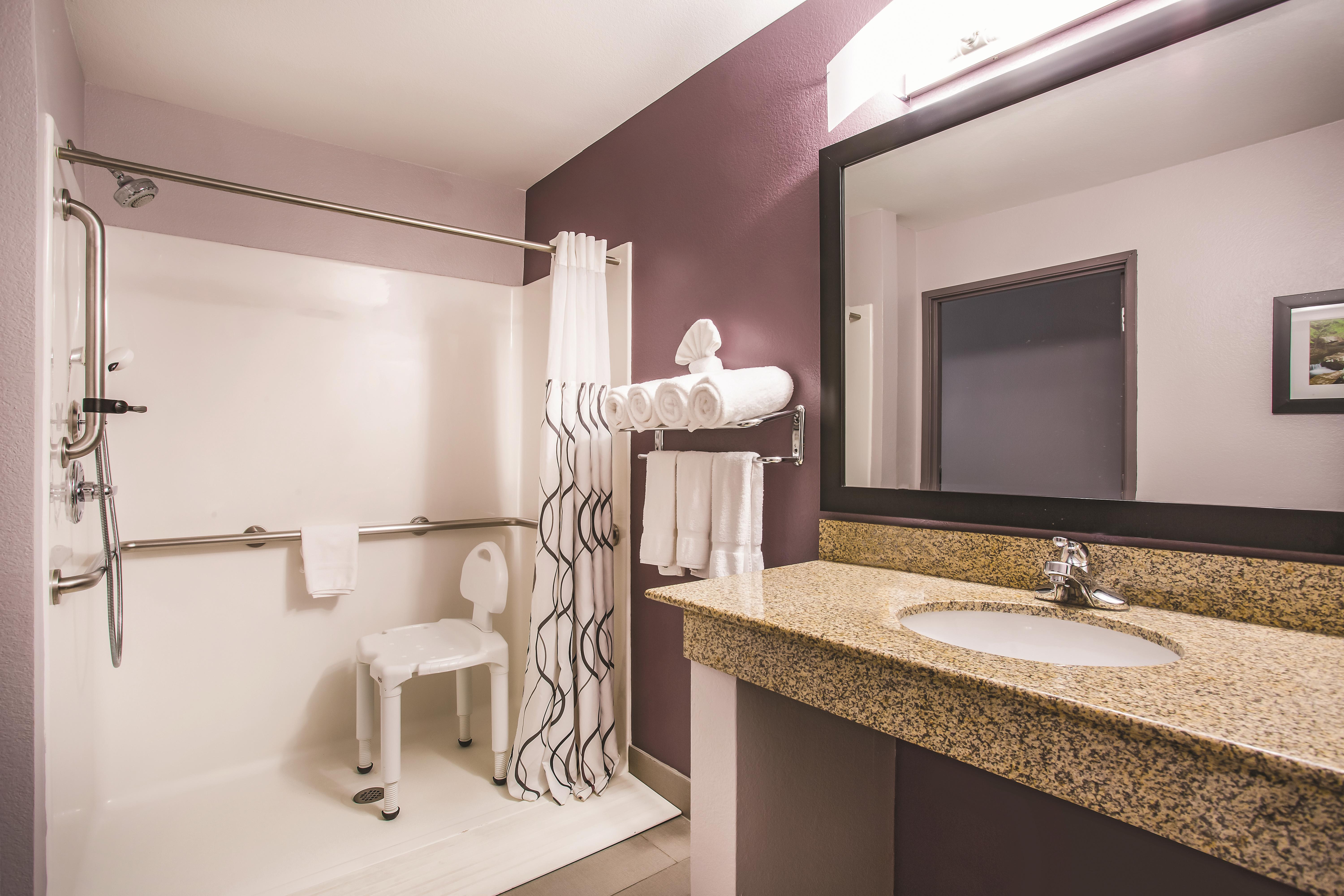 Guest room at the La Quinta Inn & Suites by Wyndham Russellville in Russellville, Arkansas