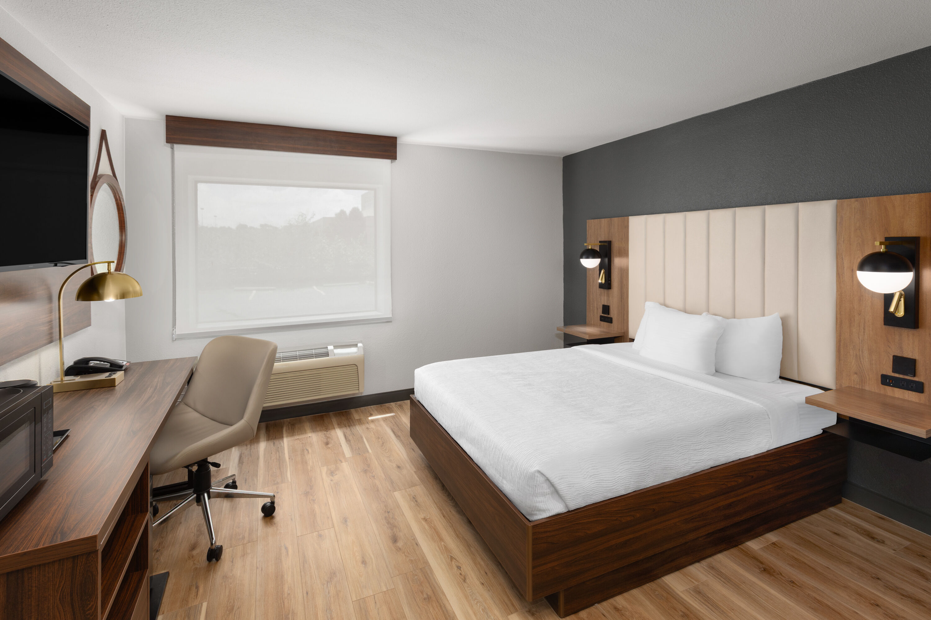 Guest room at the La Quinta Inn & Suites by Wyndham Springdale in Springdale, Arkansas