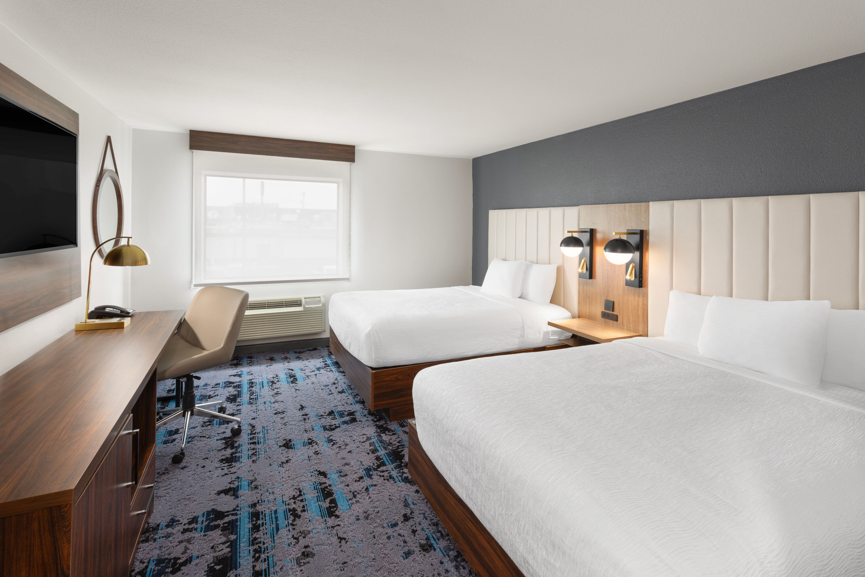 Guest room at the La Quinta Inn & Suites by Wyndham Springdale in Springdale, Arkansas