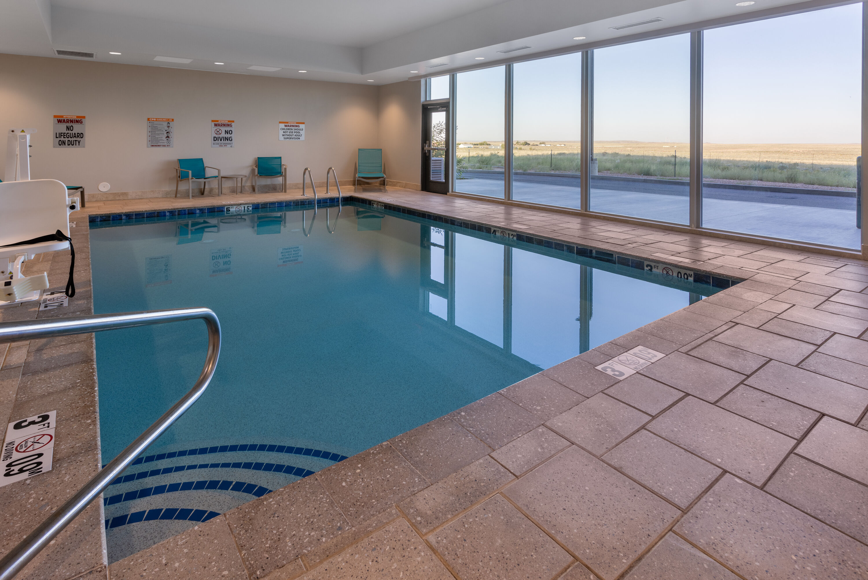 Indoor pool at the La Quinta Inn & Suites by Wyndham Holbrook Petrified Forest in Holbrook, Arizona