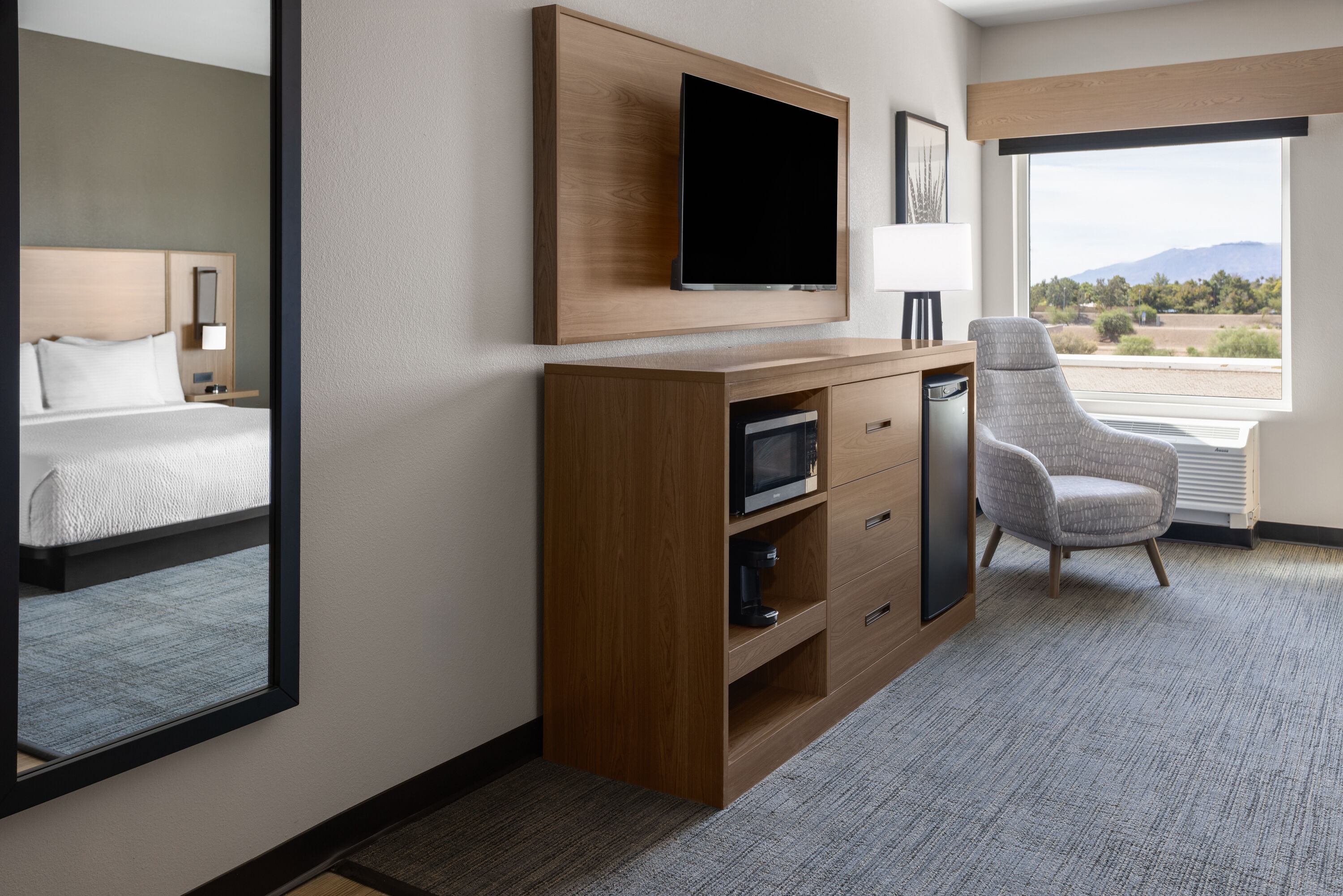 Guest room at the La Quinta Inn & Suites by Wyndham Phoenix West / Glendale in Phoenix, Arizona