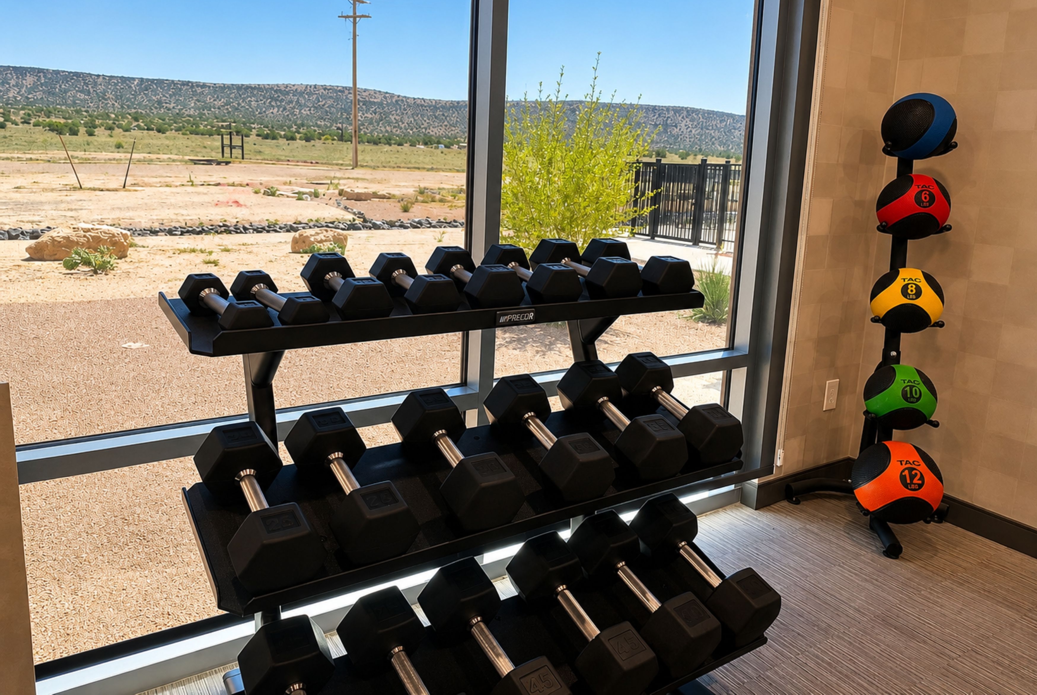 Fitness room at La Quinta Inn & Suites by Wyndham Shonto in Shonto, Arizona