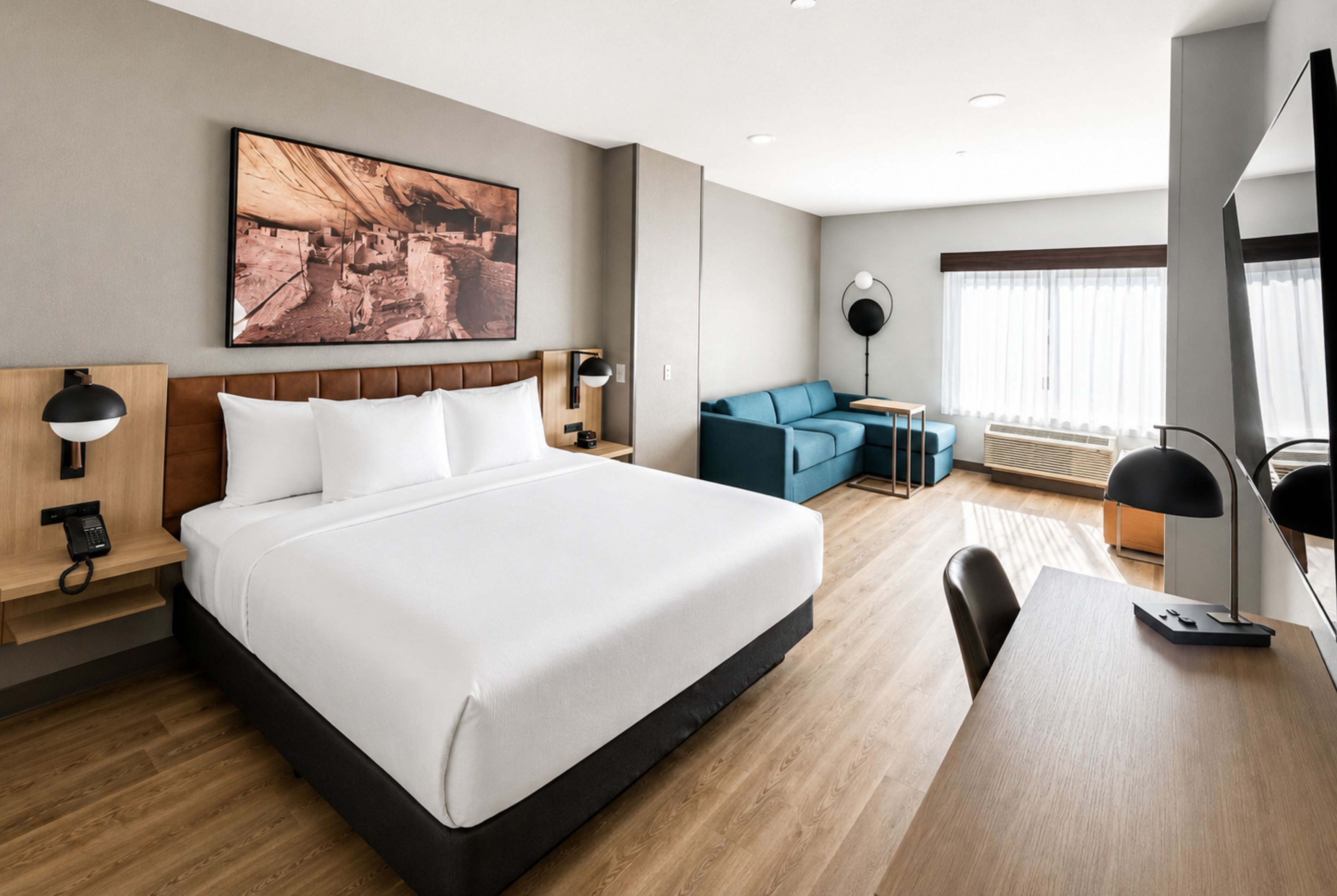 Guest room at the La Quinta Inn & Suites by Wyndham Shonto in Shonto, Arizona