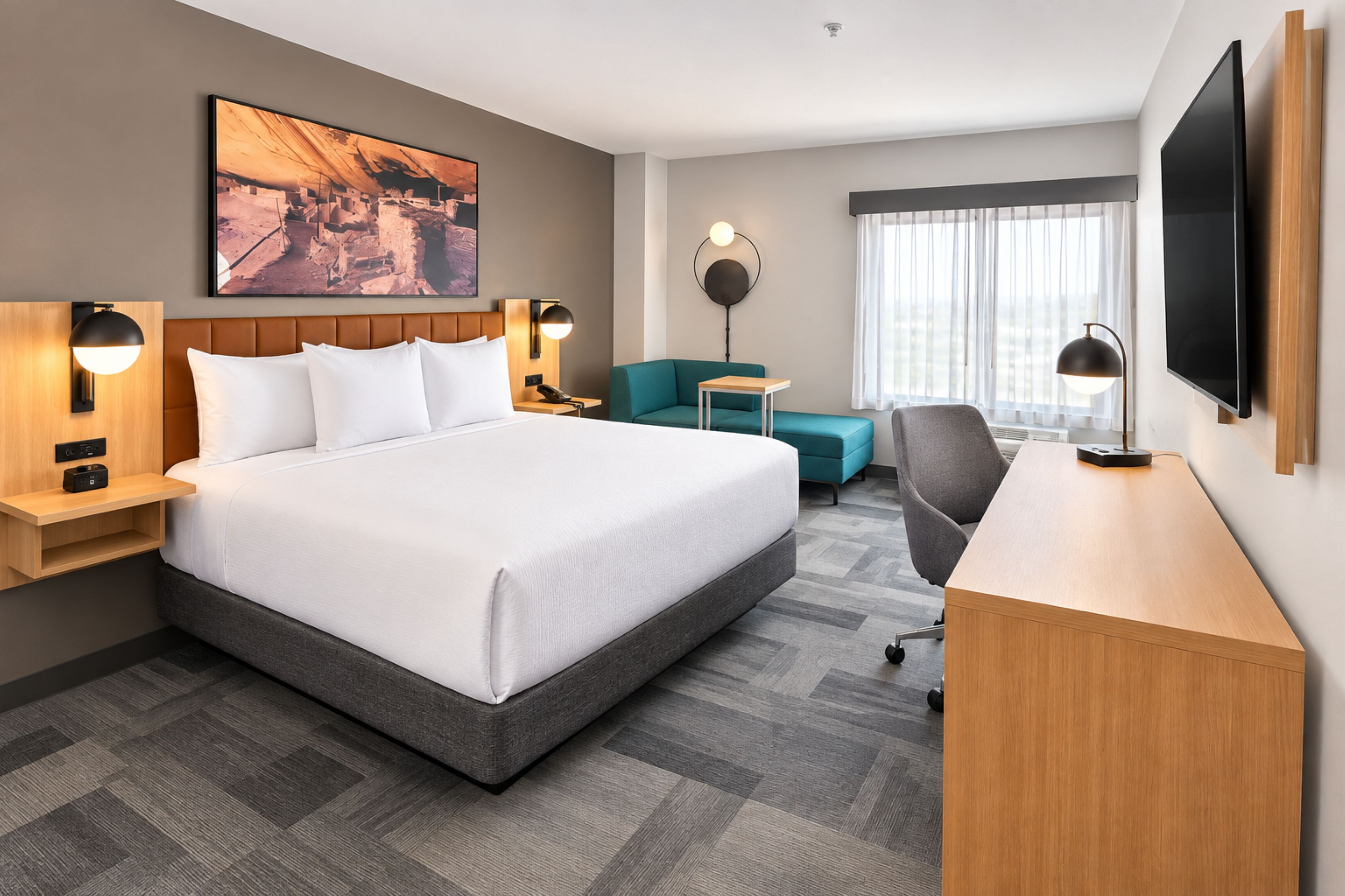 Guest room at the La Quinta Inn & Suites by Wyndham Shonto in Shonto, Arizona