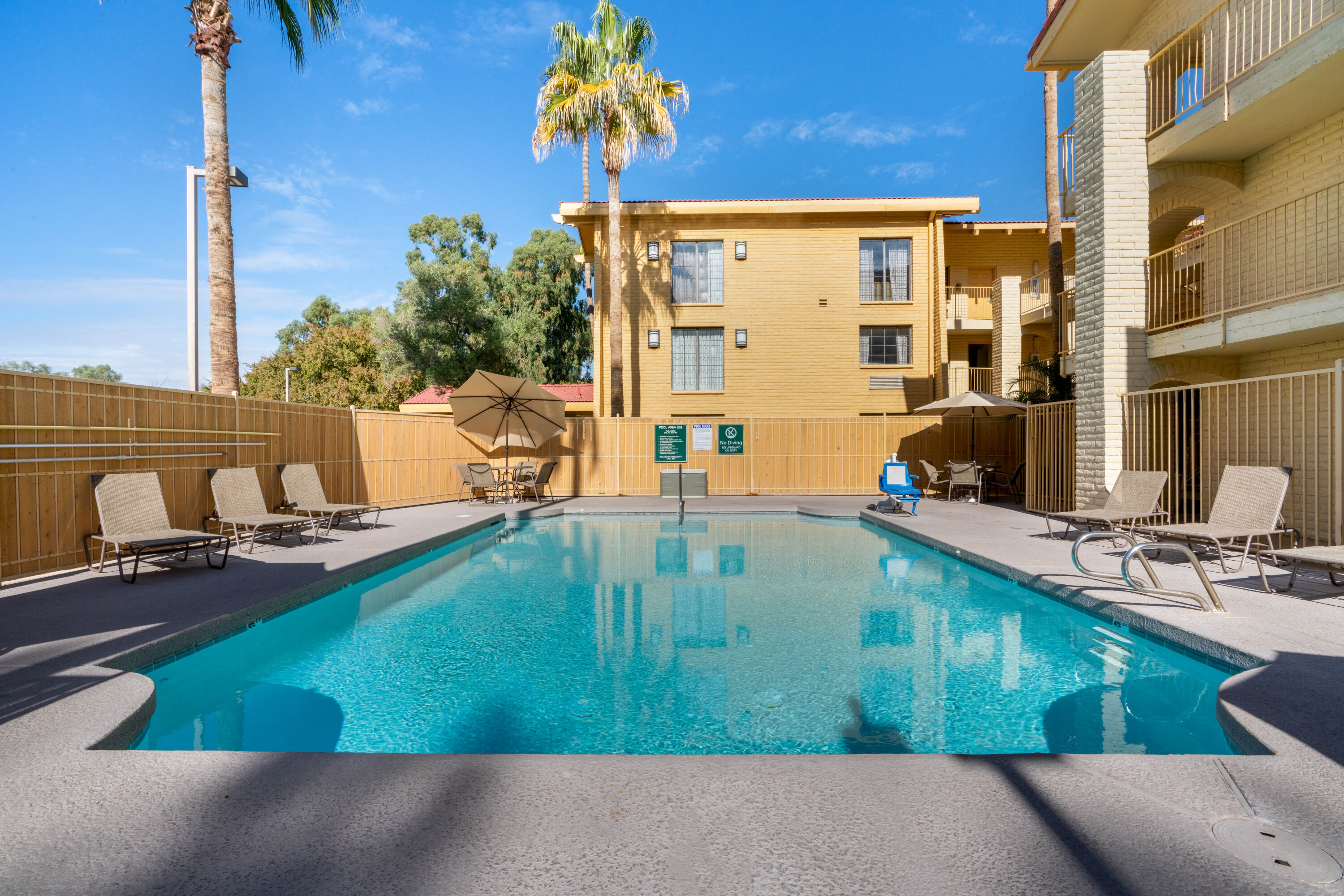 Pool at the La Quinta Inn by Wyndham Phoenix Sky Harbor Airport in Tempe, Arizona