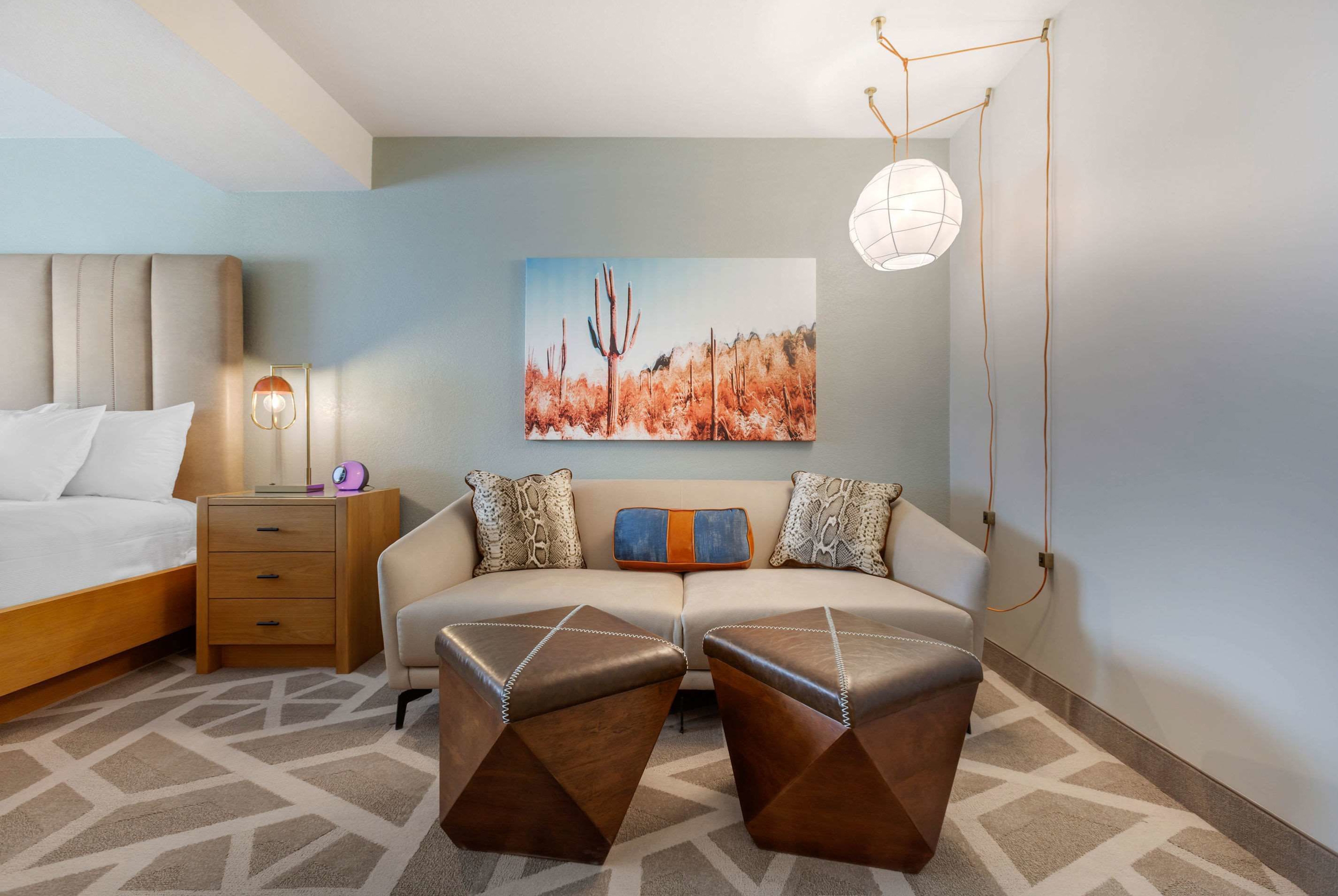 Guest room at the La Quinta Inn & Suites by Wyndham Tempe University / Phoenix in Tempe, Arizona