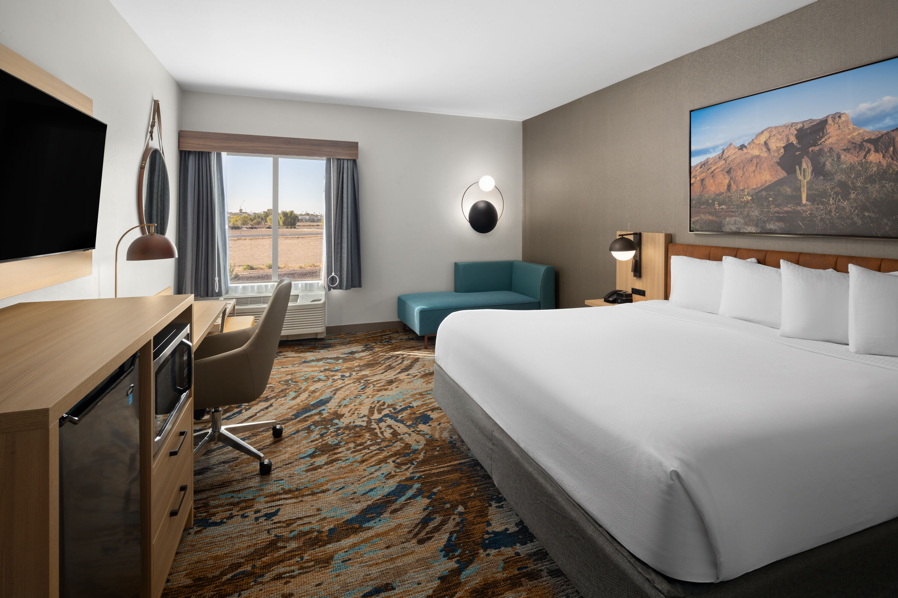 Guest room at the La Quinta Inn & Suites by Wyndham Yuma in Yuma, Arizona