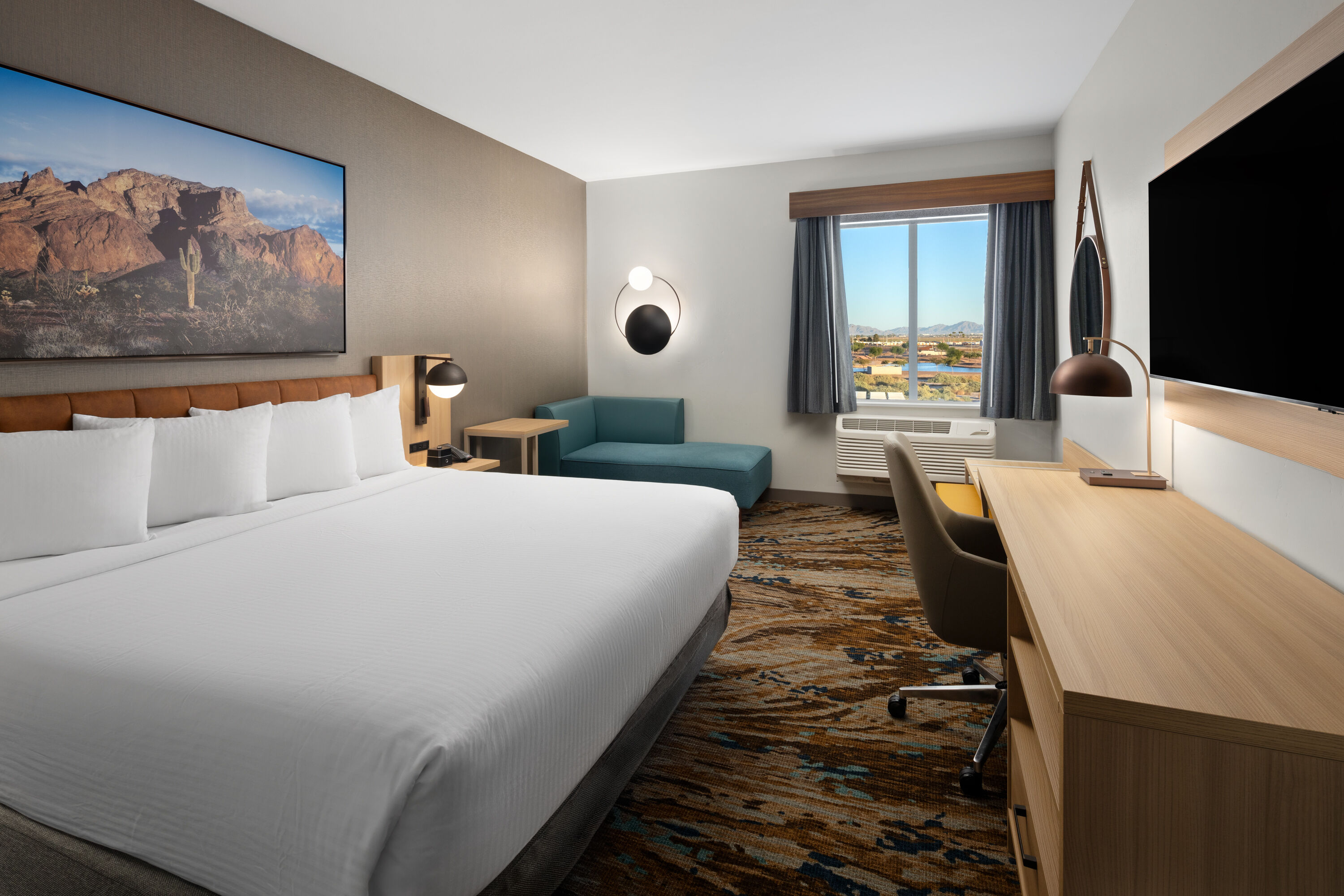Guest room at the La Quinta Inn & Suites by Wyndham Yuma in Yuma, Arizona