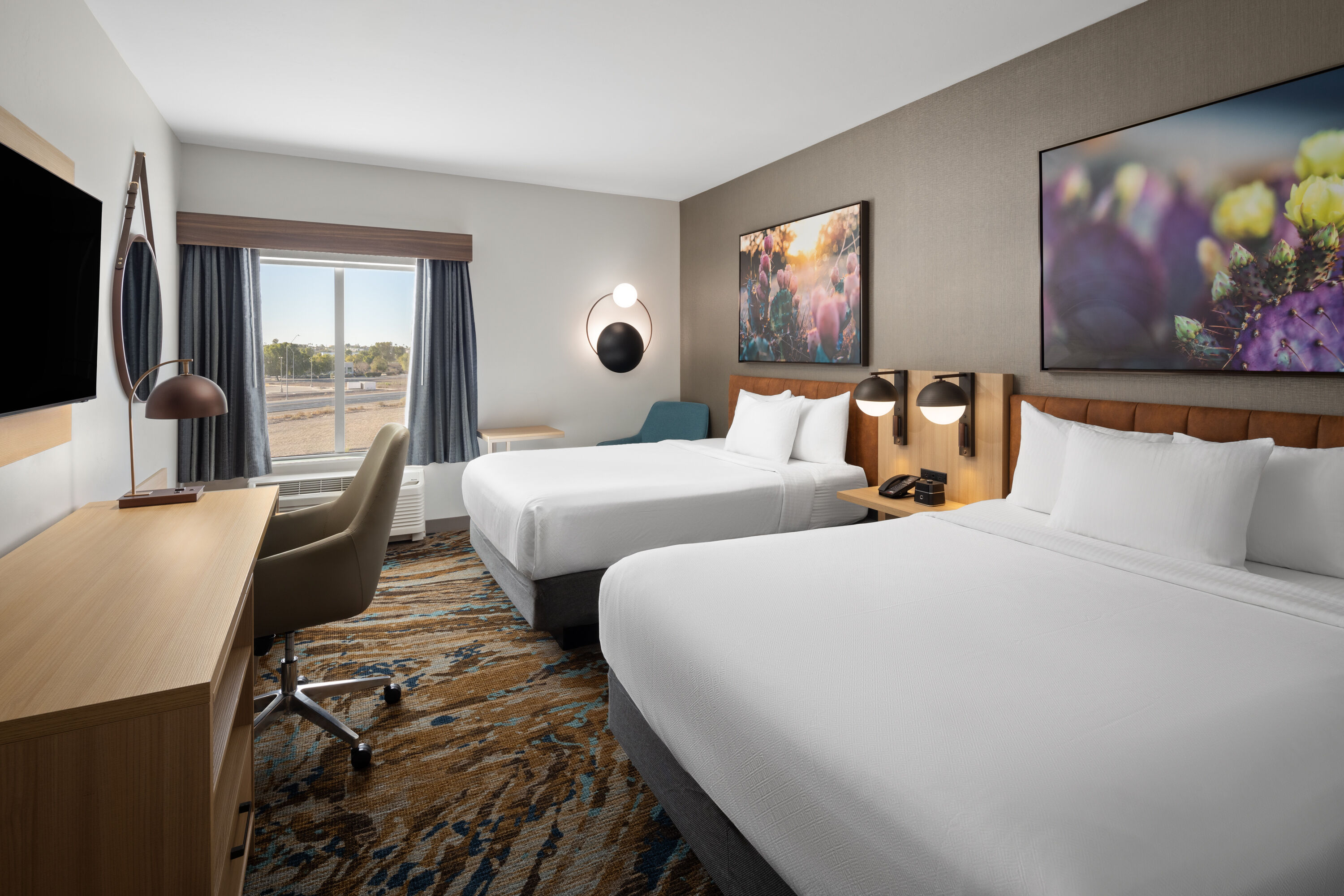 Guest room at the La Quinta Inn & Suites by Wyndham Yuma in Yuma, Arizona