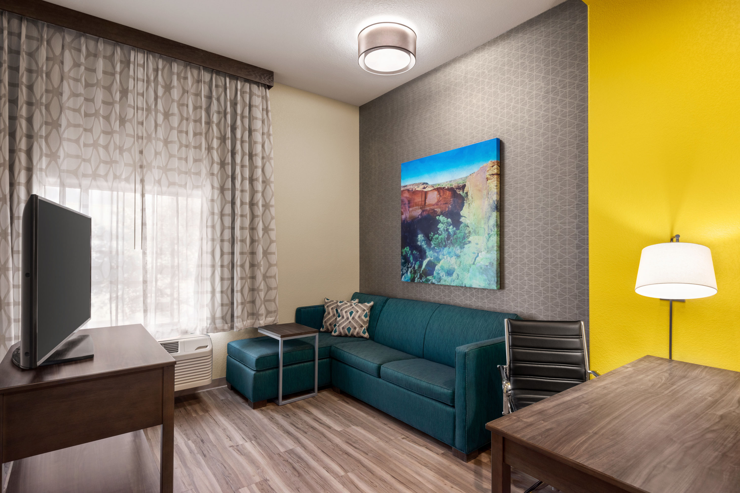 Guest room at the La Quinta Inn & Suites by Wyndham Clovis CA in Clovis, California