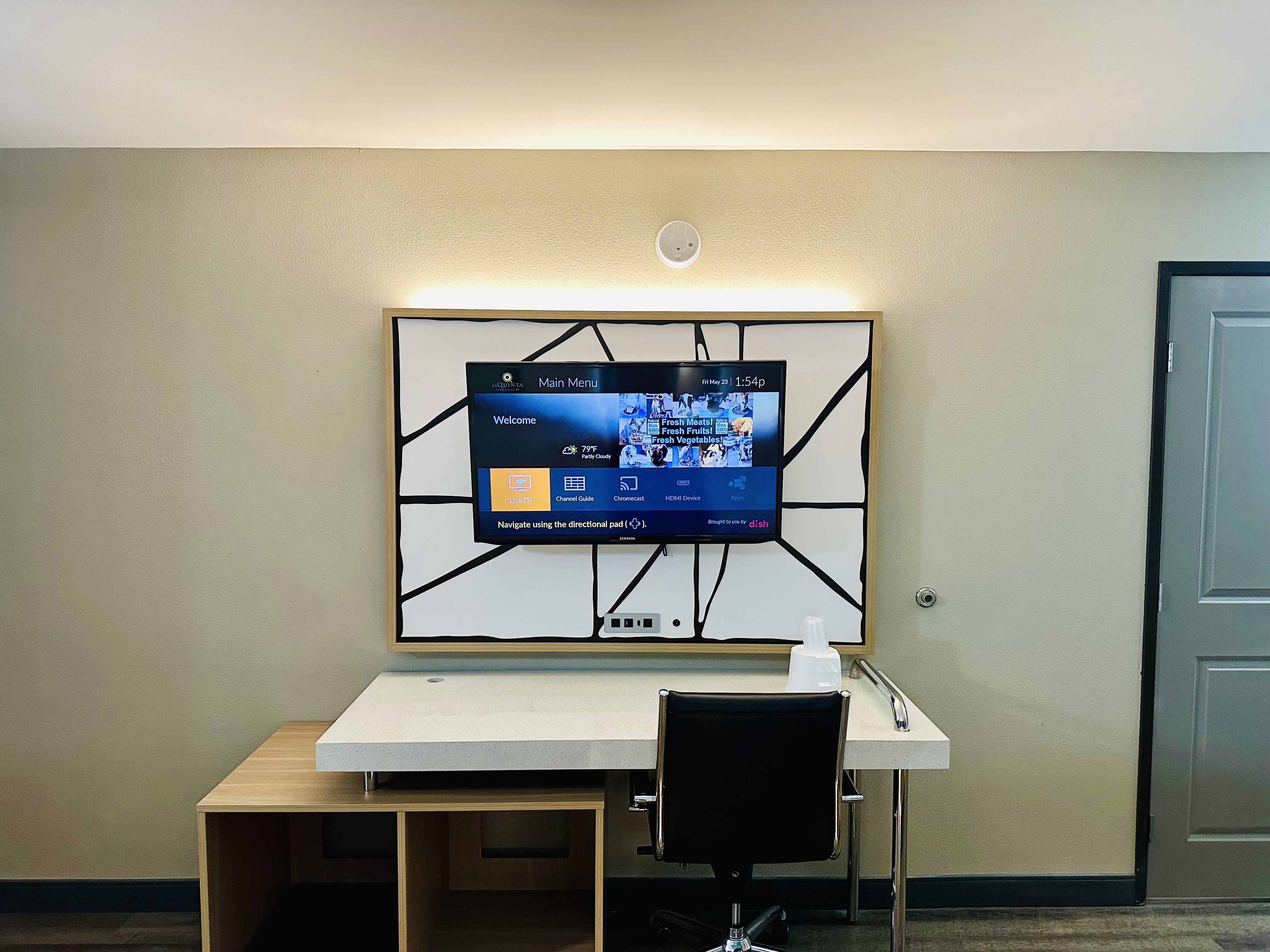 Guest room at the La Quinta Inn by Wyndham Costa Mesa / Newport Beach in Costa Mesa, California