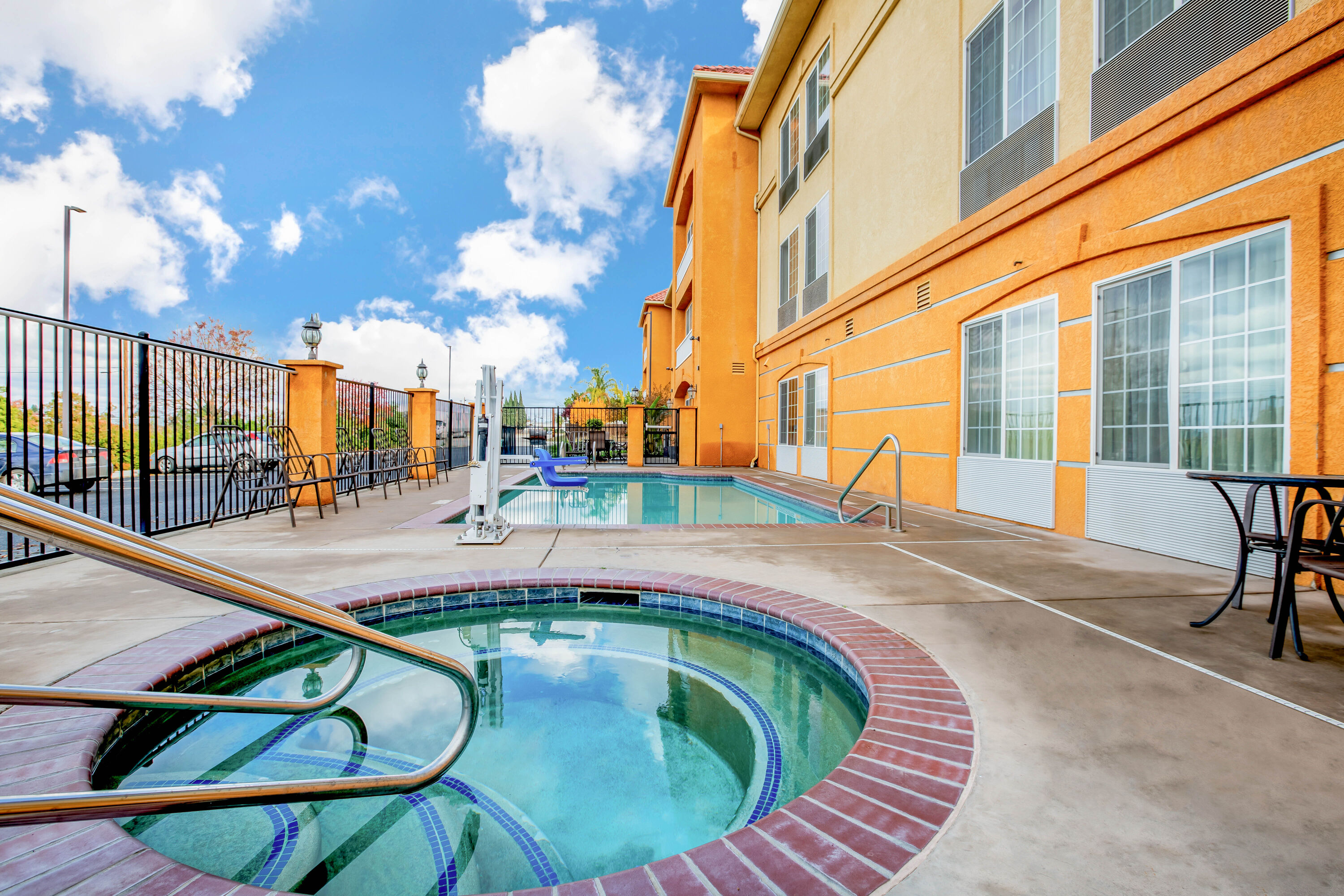 Hot tub at the La Quinta Inn & Suites by Wyndham Fowler in Fowler, California