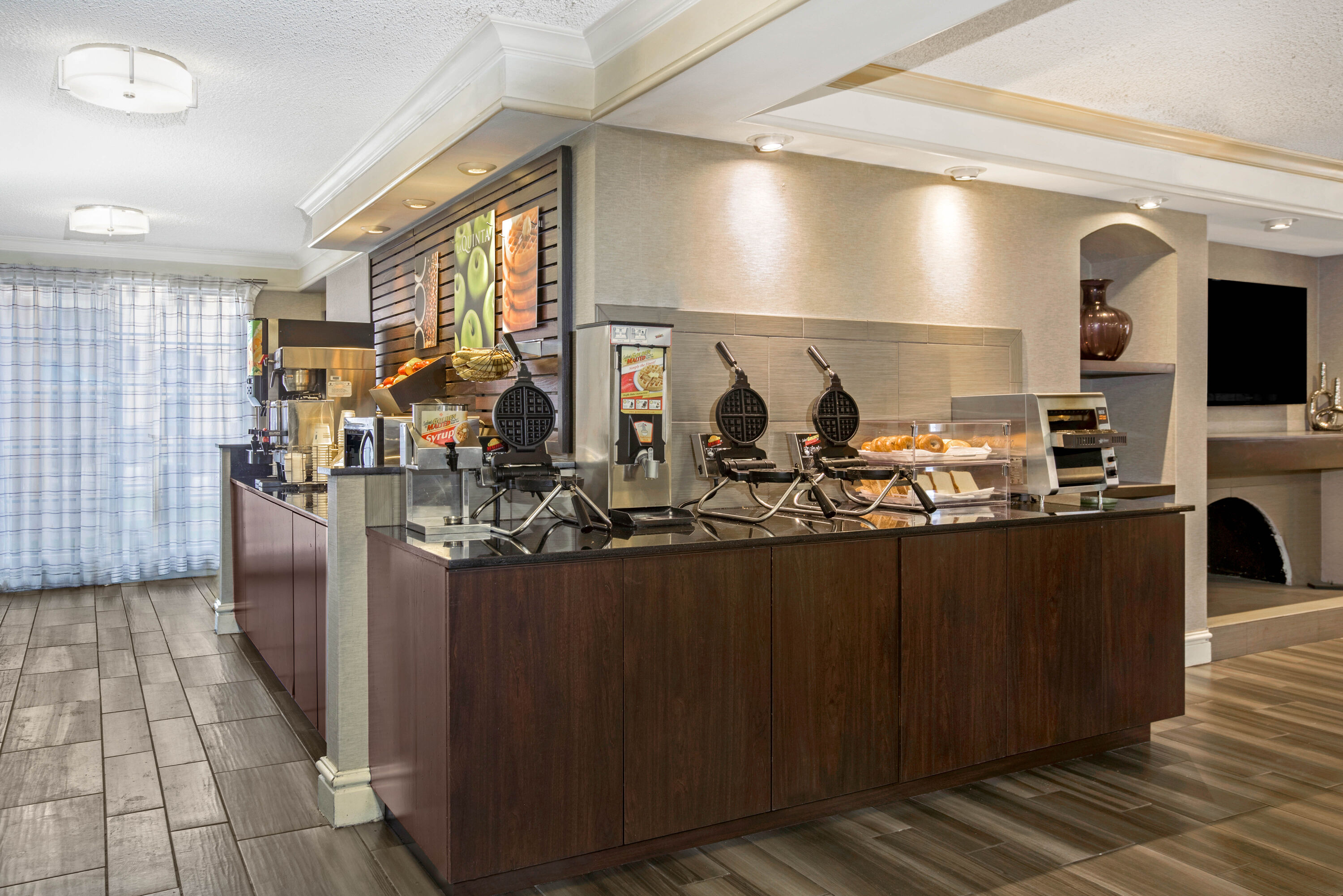 Free breakfast at La Quinta Inn by Wyndham Fresno Yosemite in Fresno, California