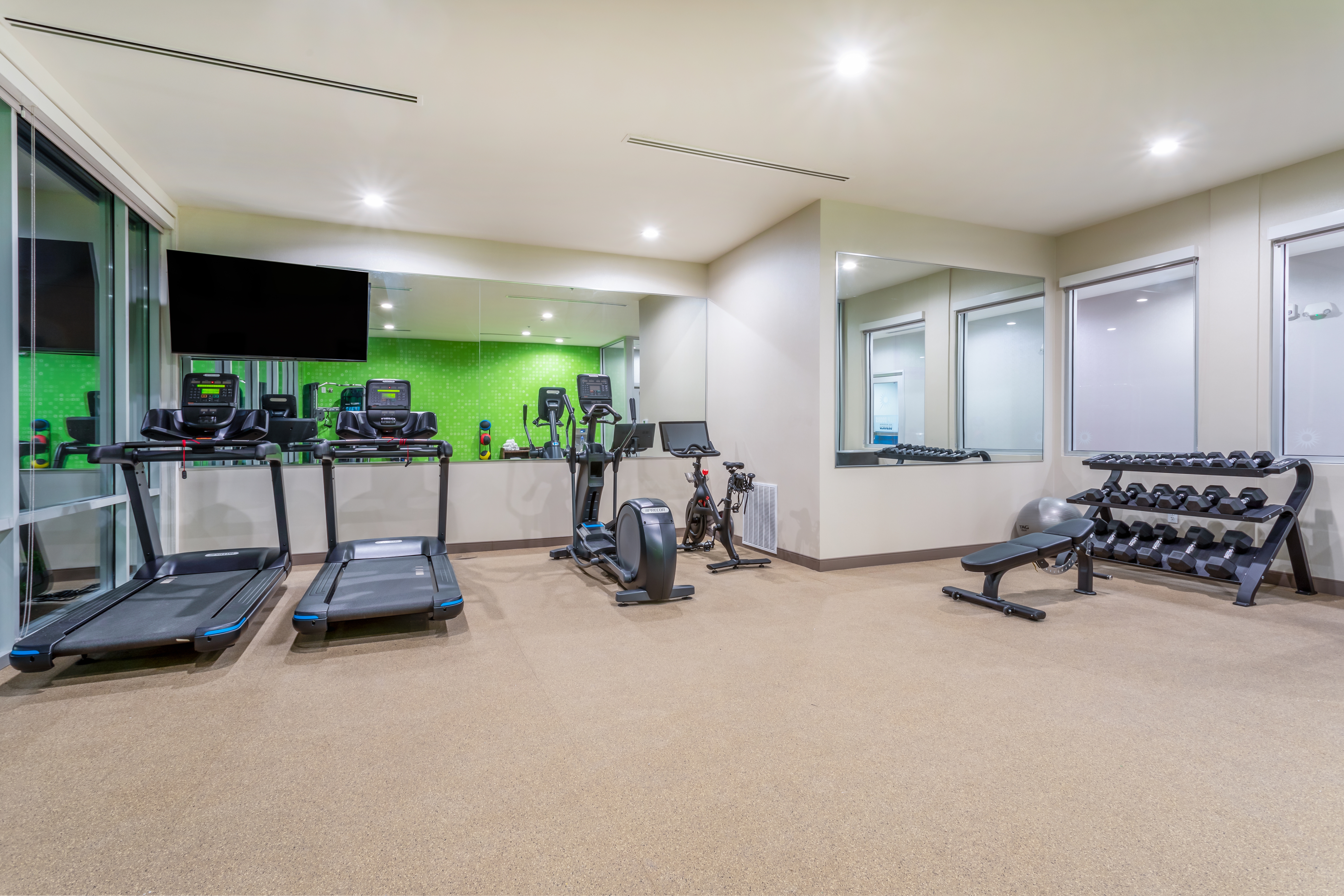 Fitness room at La Quinta Inn & Suites by Wyndham Galt Lodi North in Galt, California
