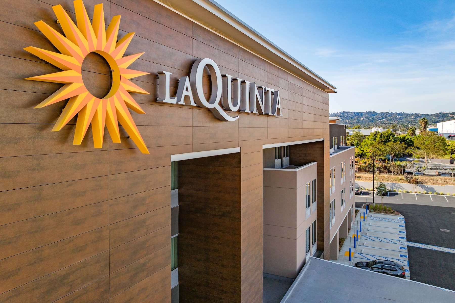 Exterior of La Quinta Inn & Suites by Wyndham La Habra hotel in La Habra, California
