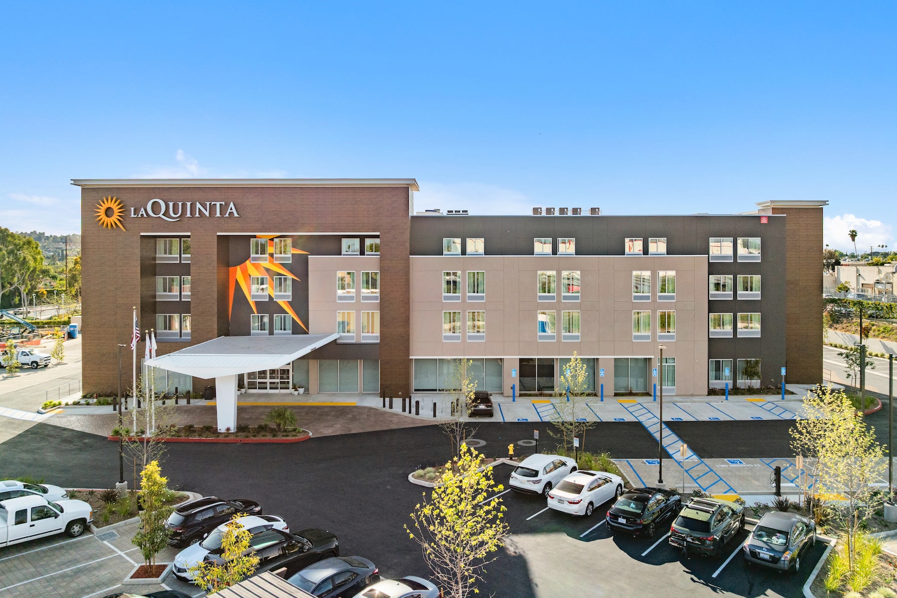 Exterior of La Quinta Inn & Suites by Wyndham La Habra hotel in La Habra, California