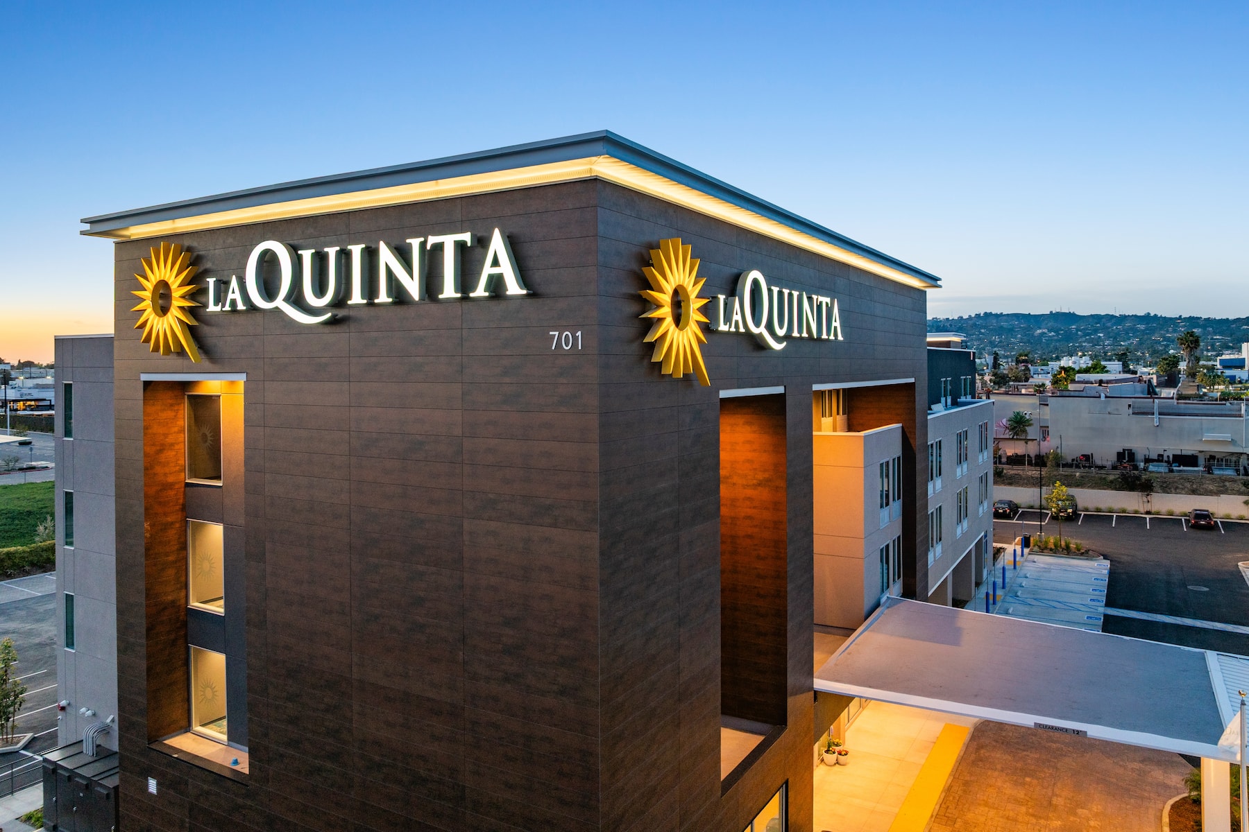 Exterior of La Quinta Inn & Suites by Wyndham La Habra hotel in La Habra, California
