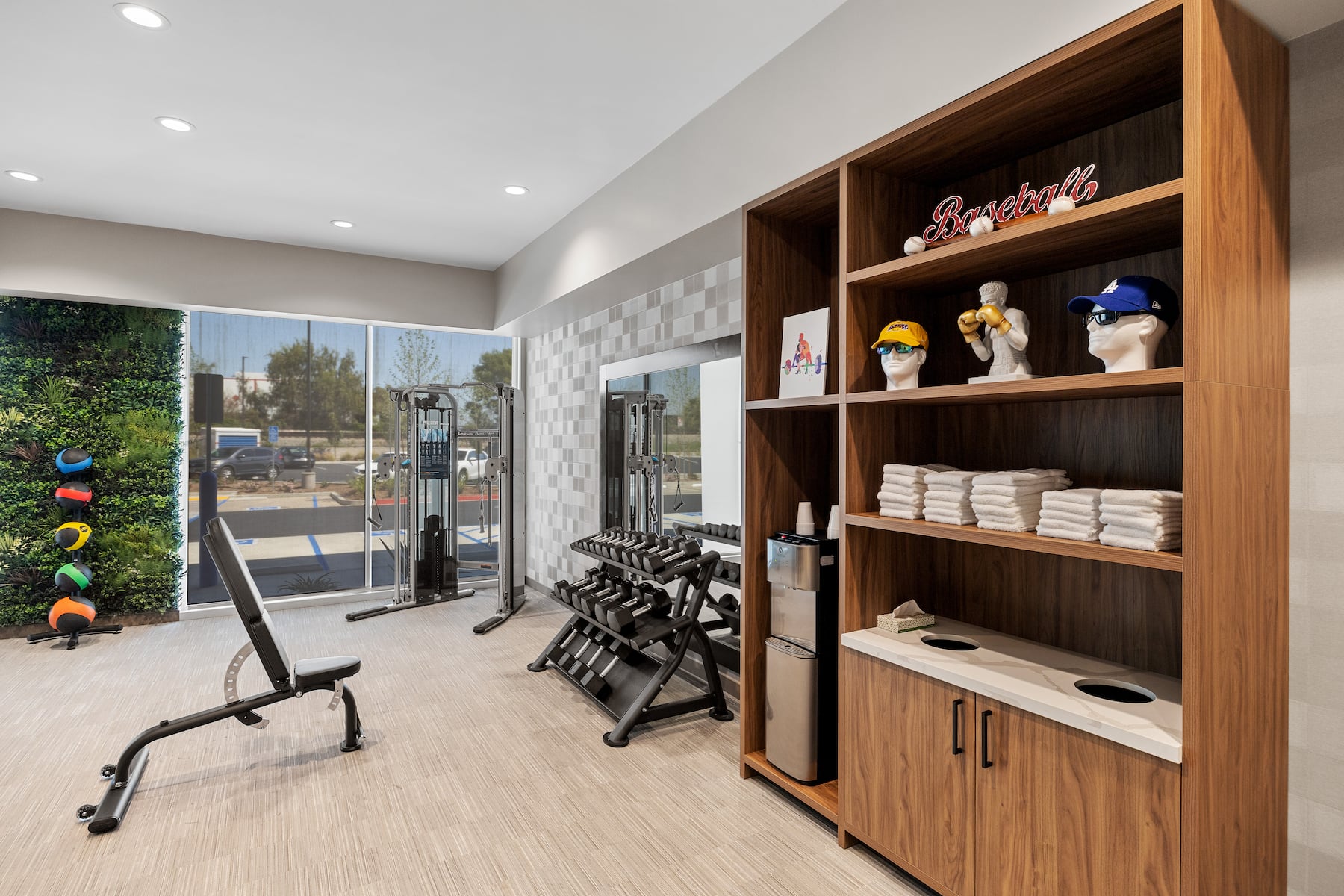 Fitness room at La Quinta Inn & Suites by Wyndham La Habra in La Habra, California