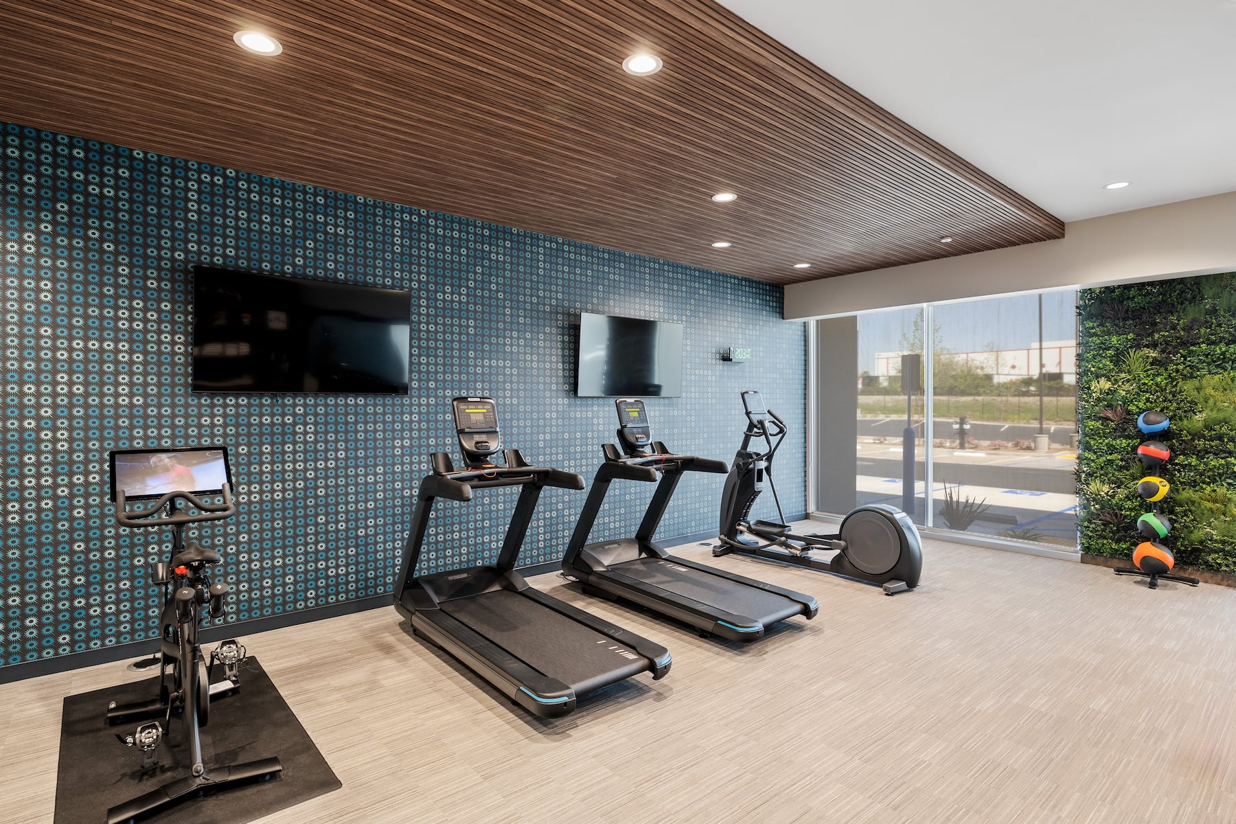 Fitness room at La Quinta Inn & Suites by Wyndham La Habra in La Habra, California