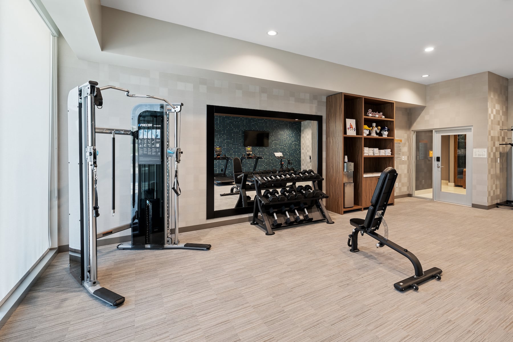 Fitness room at La Quinta Inn & Suites by Wyndham La Habra in La Habra, California