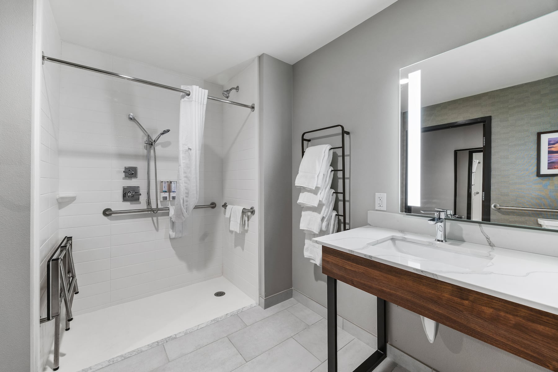 Guest room at the La Quinta Inn & Suites by Wyndham La Habra in La Habra, California