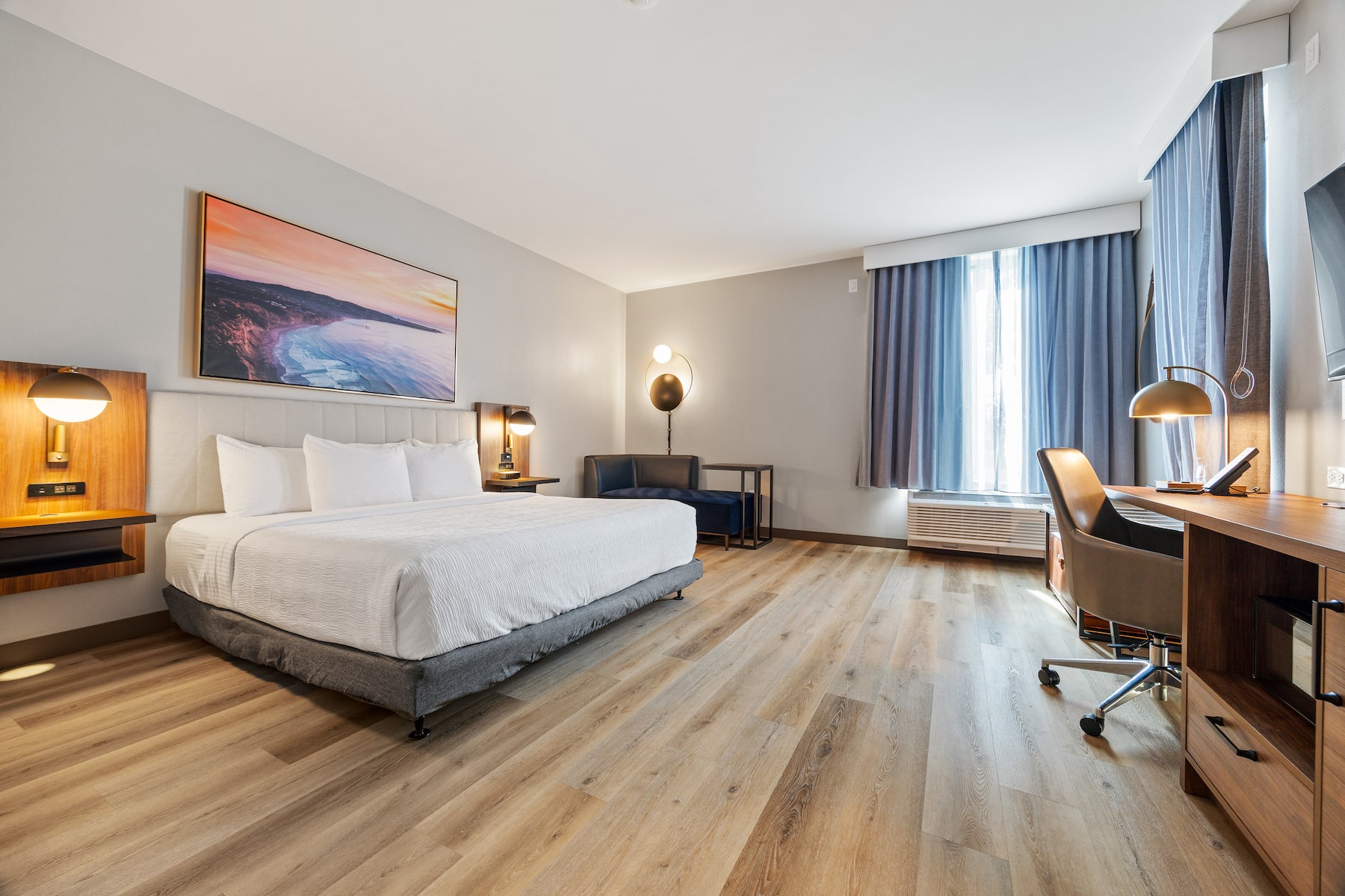 Guest room at the La Quinta Inn & Suites by Wyndham La Habra in La Habra, California