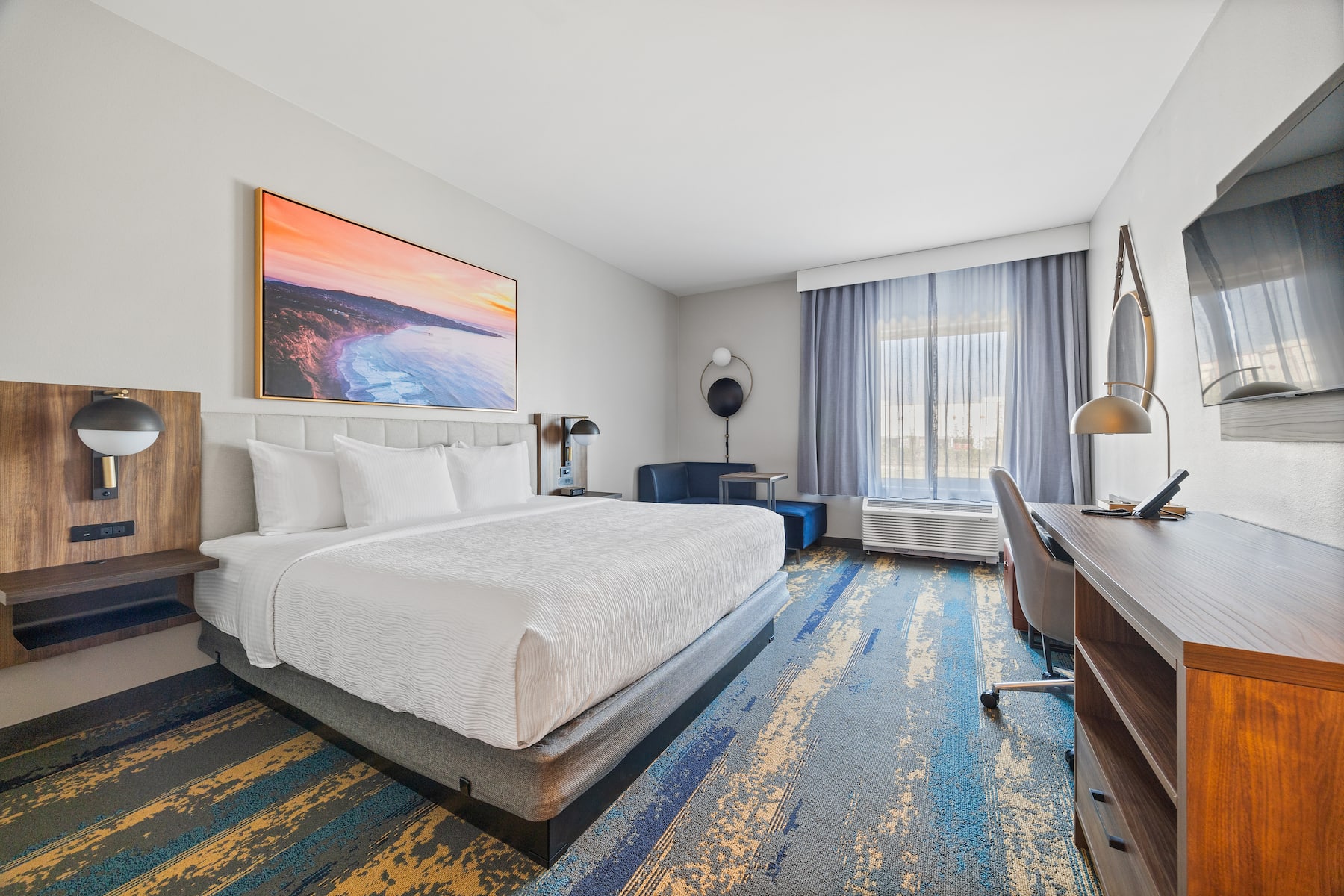 Guest room at the La Quinta Inn & Suites by Wyndham La Habra in La Habra, California